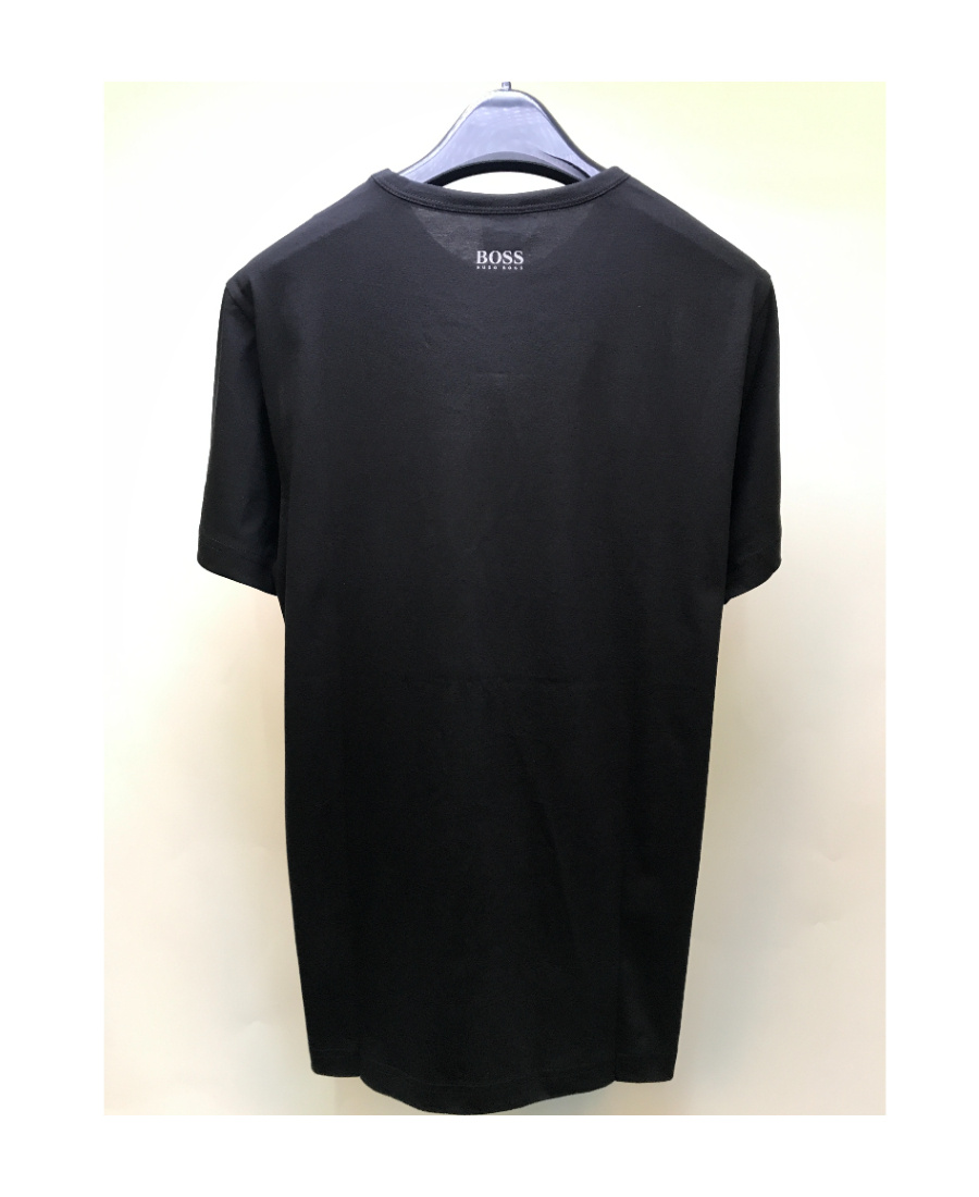 Hugo Boss Logo Details Short-sleeved T-shirt In Black