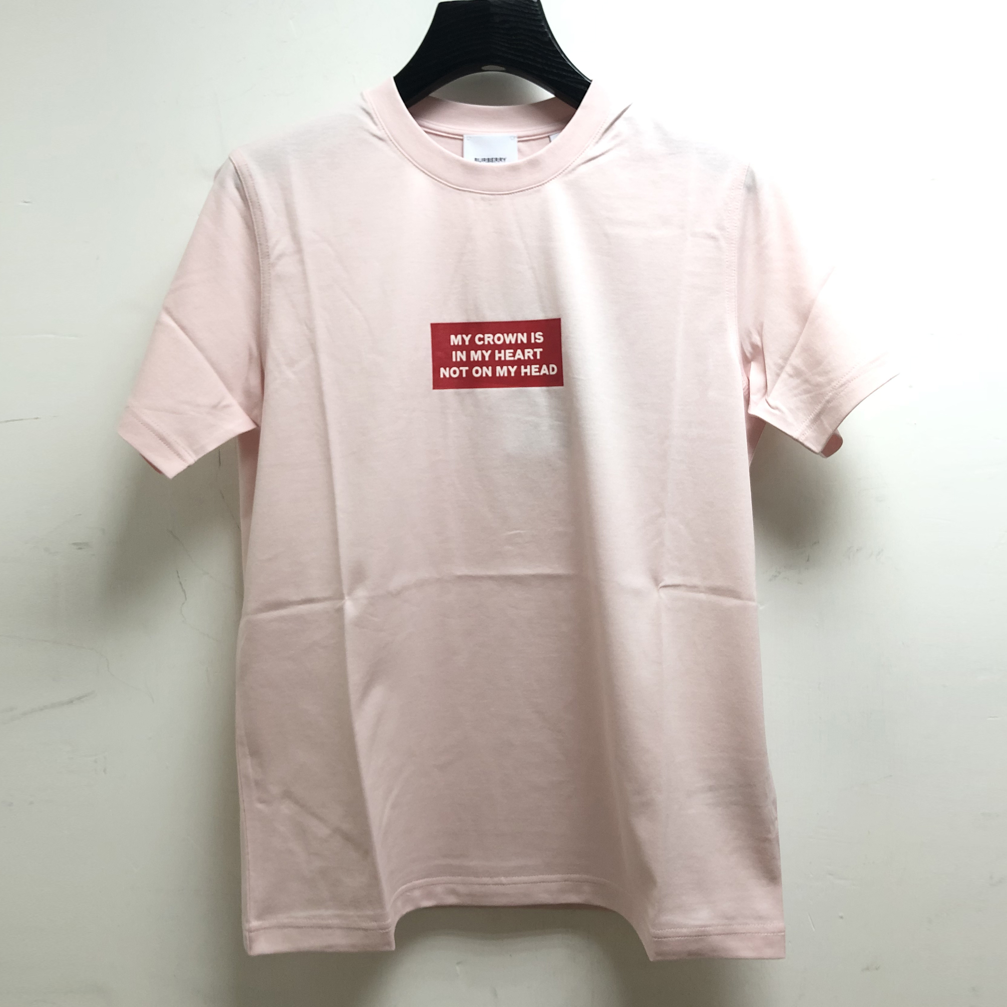 Burberry Montage Printed T-shirt In Pink