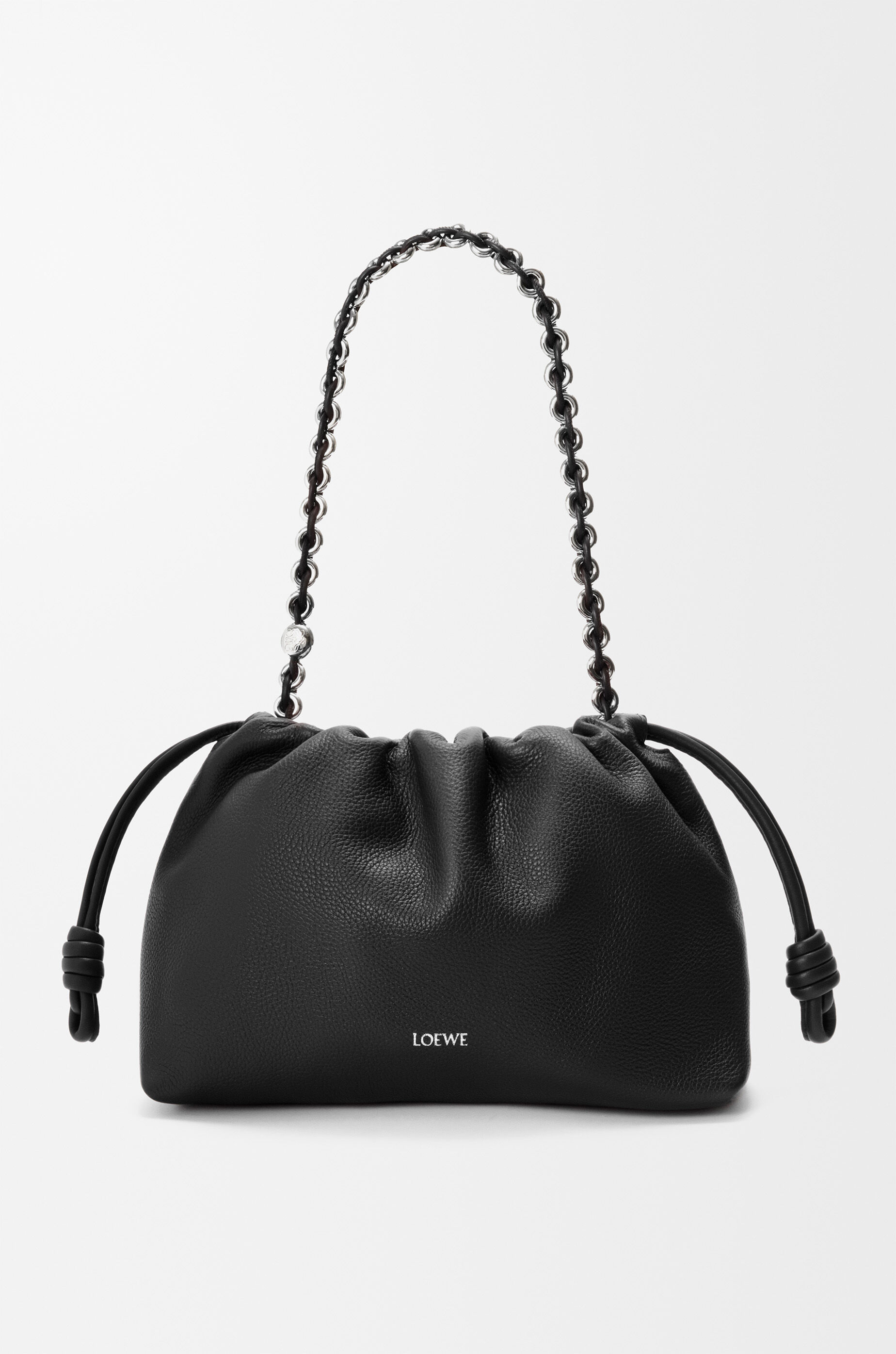 Loewe Medium Flamenco Purse In Fine Grained Calfskin In Black