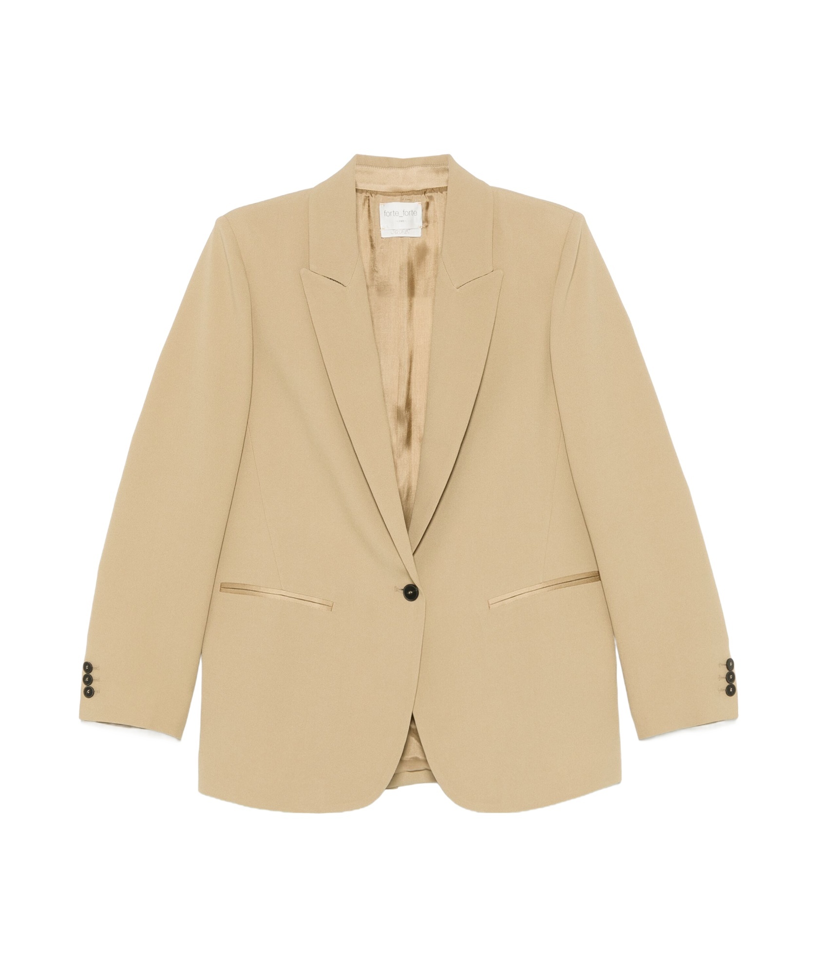 Forte Forte Single-breasted Blazer Jacket In Nude