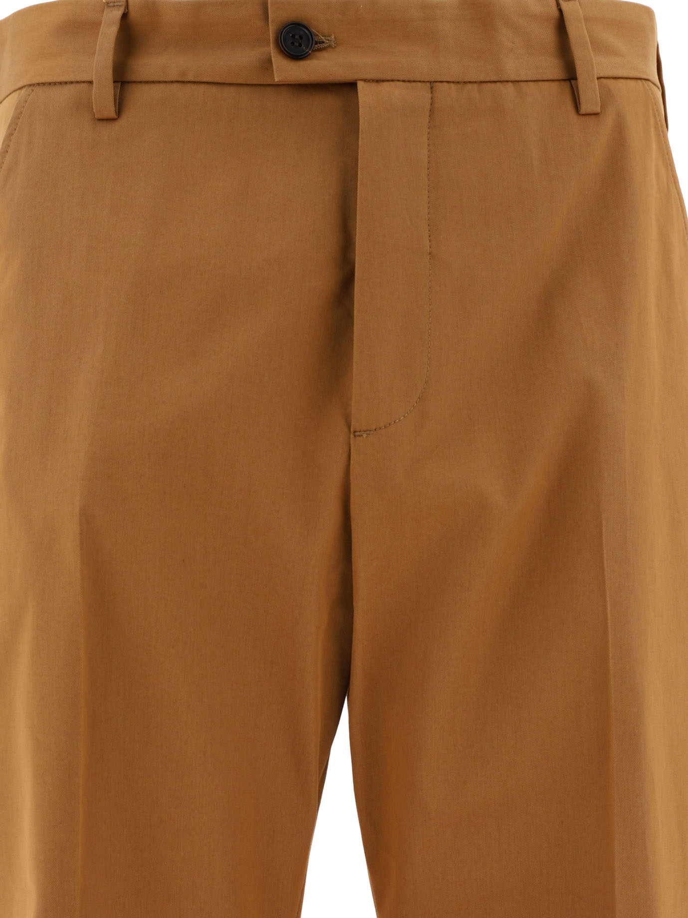 Alexander Mcqueen Tailored Trousers With Back Logo In Brown