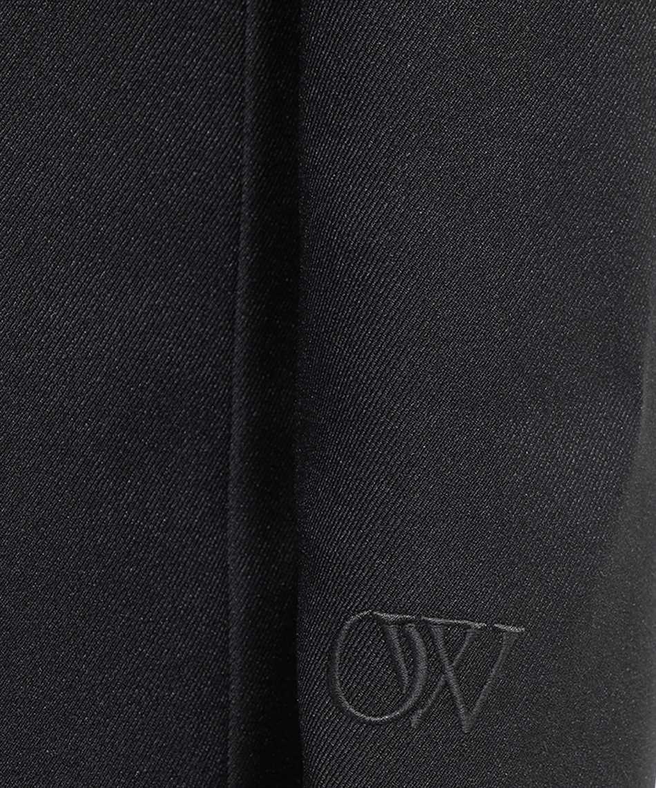 Off-white Single-breasted Tuxedo Blazer In Black