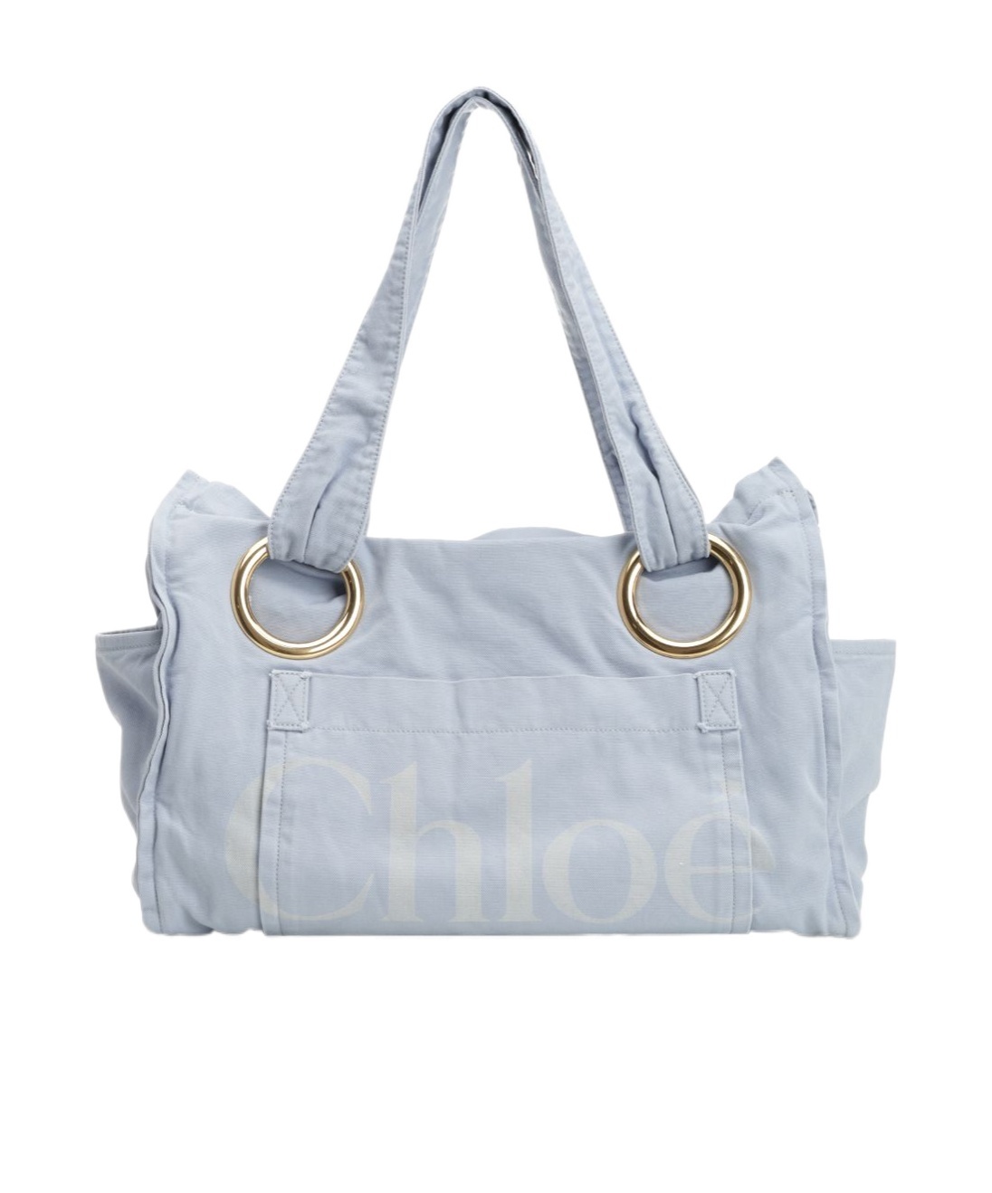 Chloé Logo Printed Plage Tote Bag