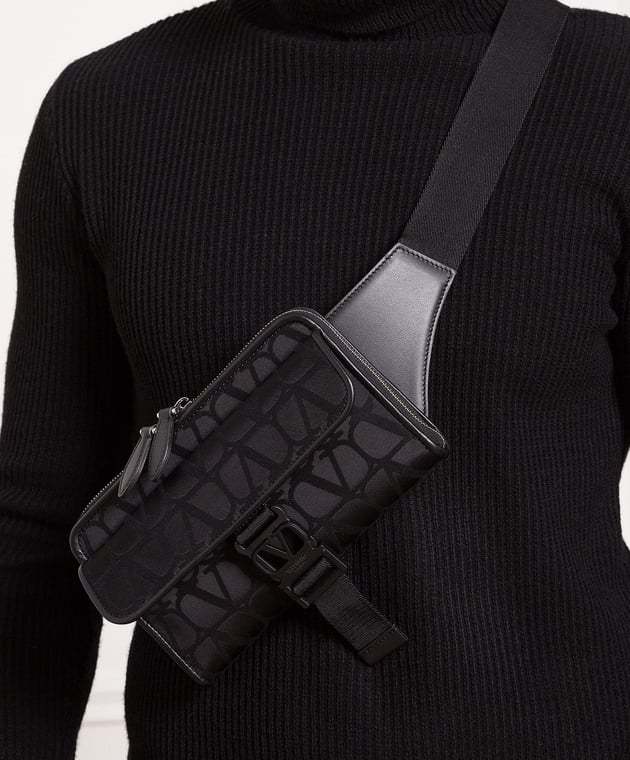 Valentino Iconographe Belt Bag In Black