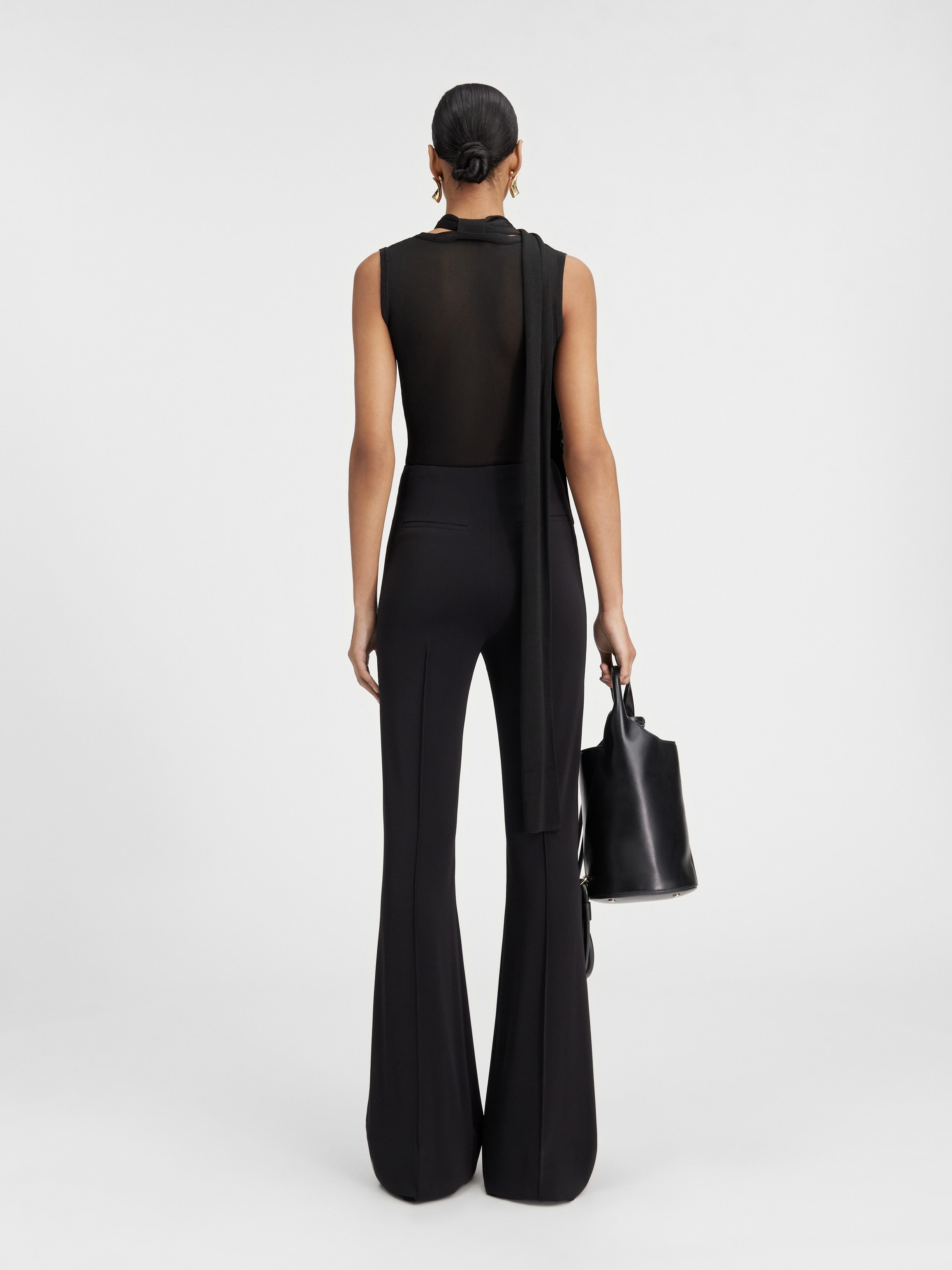 Jacquemus Le Pantalon Apollo Flare Pants In Black