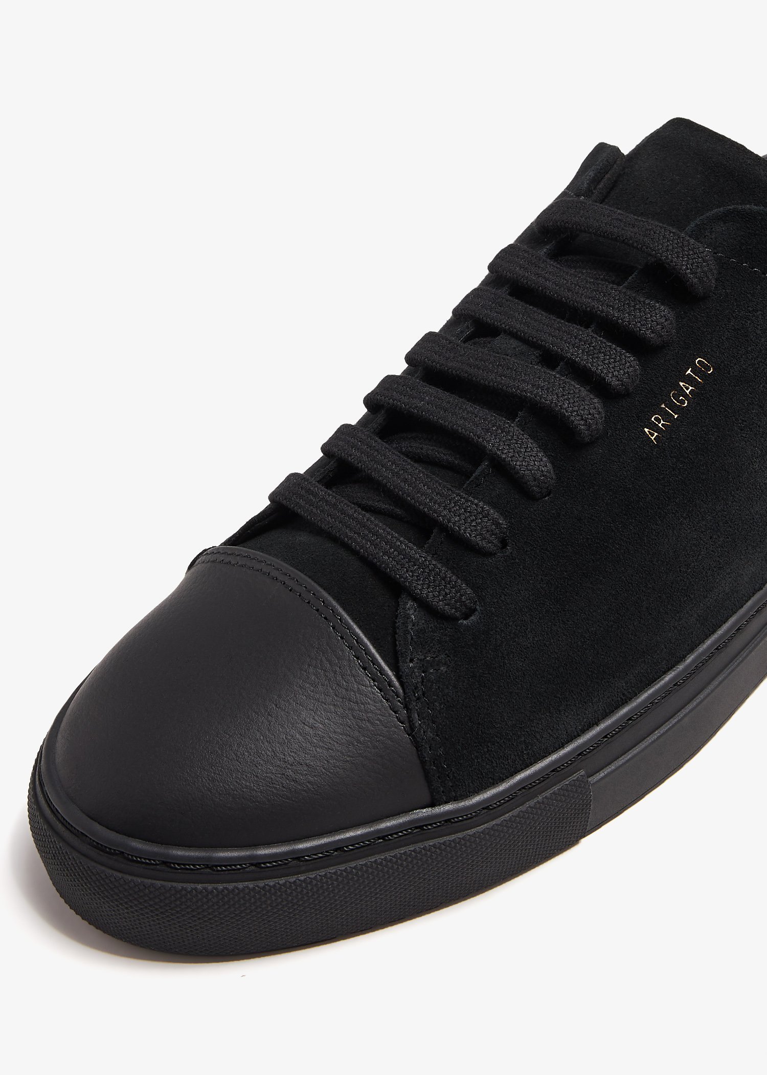 Axel Arigato Platform Suede Low-top Sneakers In Black