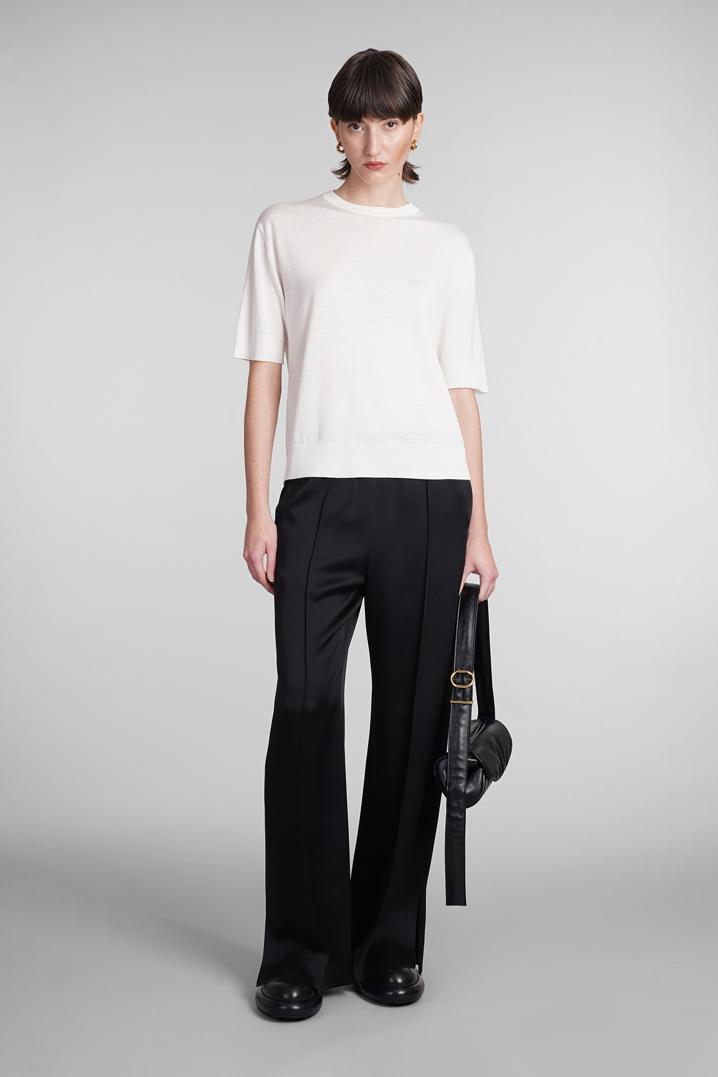 Jil Sander Drop-shoulder Short-sleeved T-shirt In White