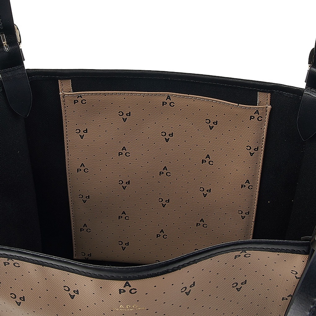 Apc Logo Handbag In Brown