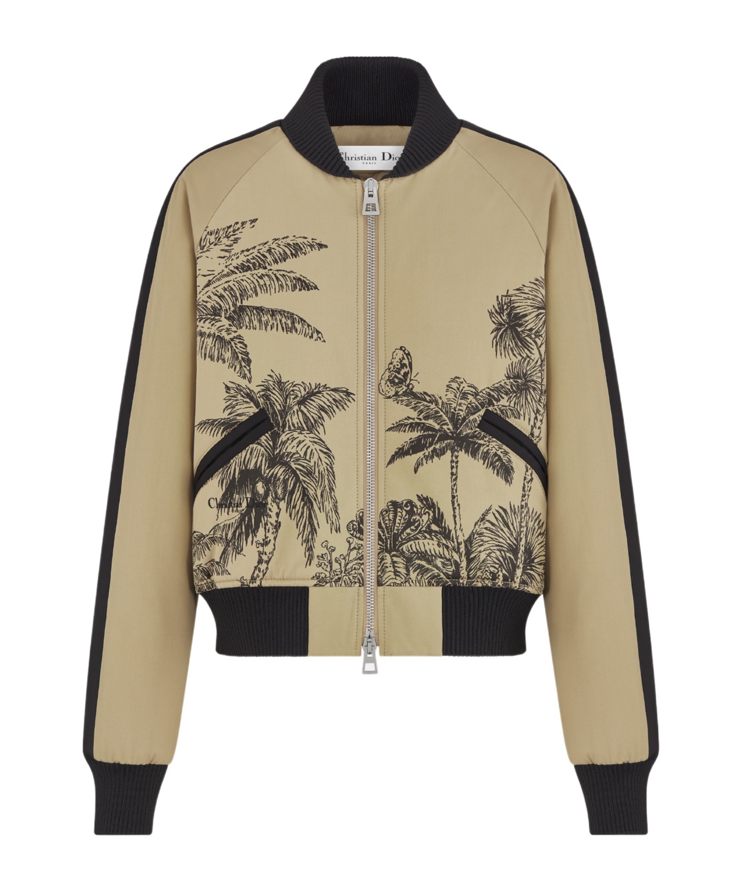 Dior Iviera Bomber Jacket In Brown