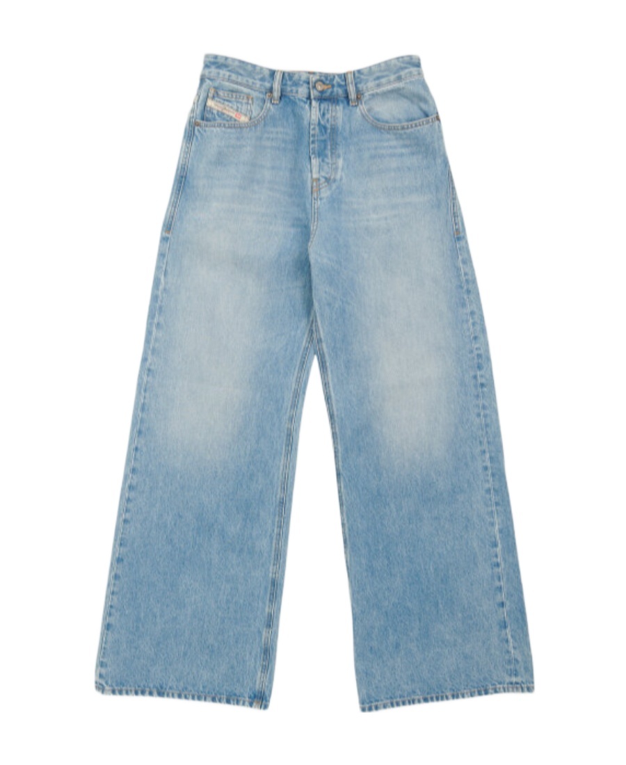 Diesel 1996 D-sire Low-rise Wide-leg Jeans In Blue
