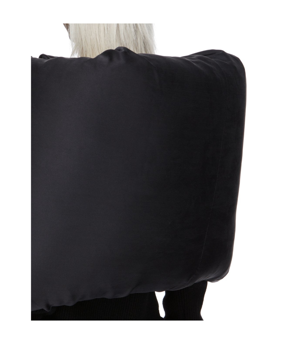 Rick Owens Padded Silk Scarf In Black