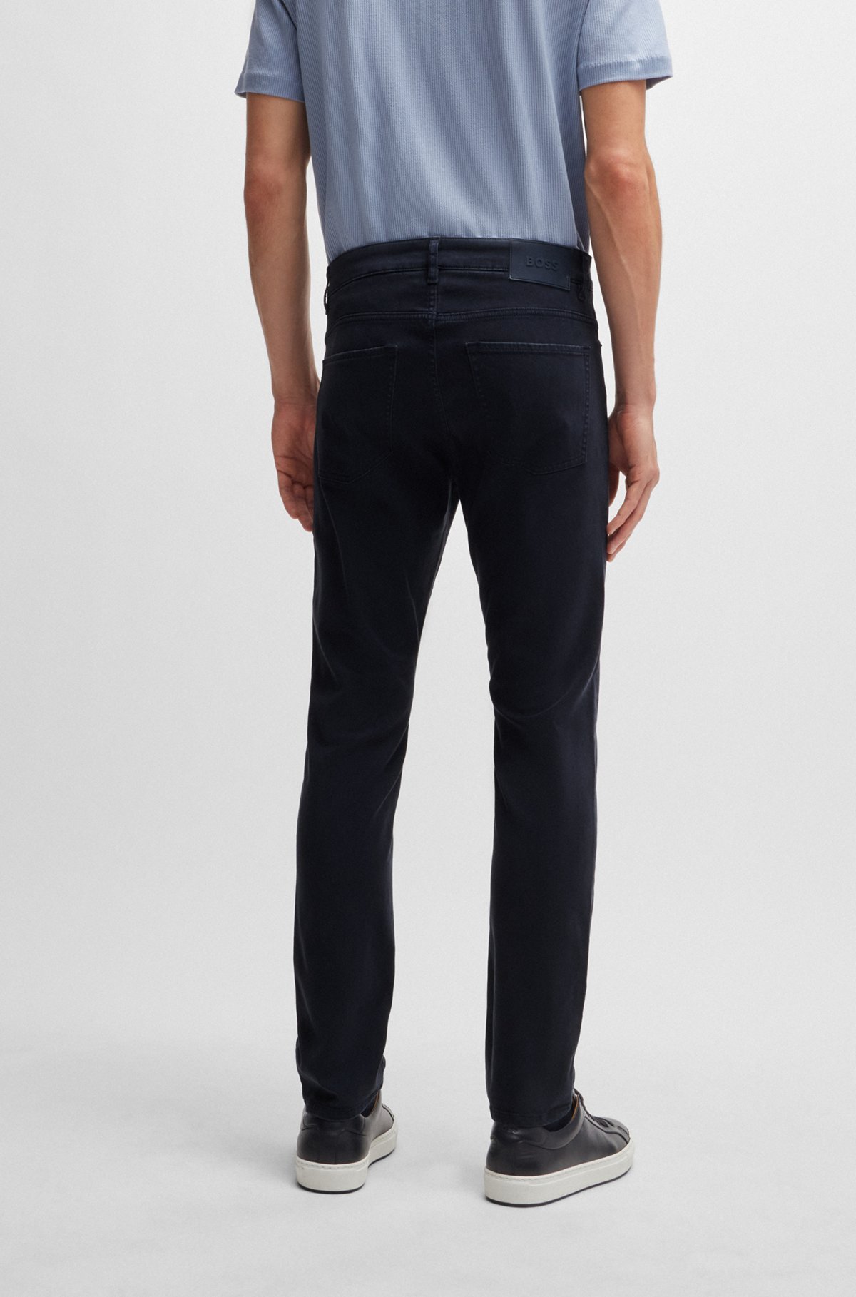 Hugo Boss Delaware3 Slim-fit Jean In Black