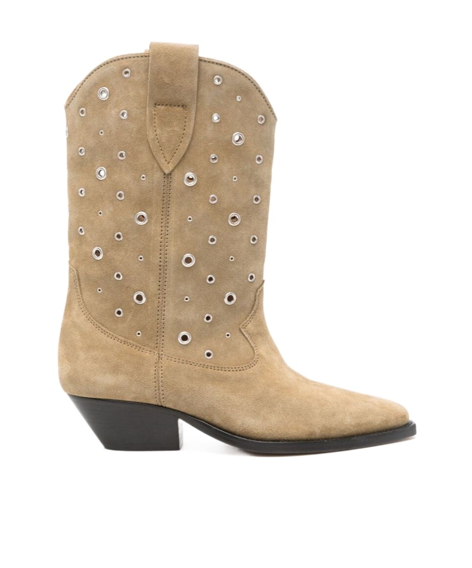 Isabel Marant Duerto 40mm Boots In Nude