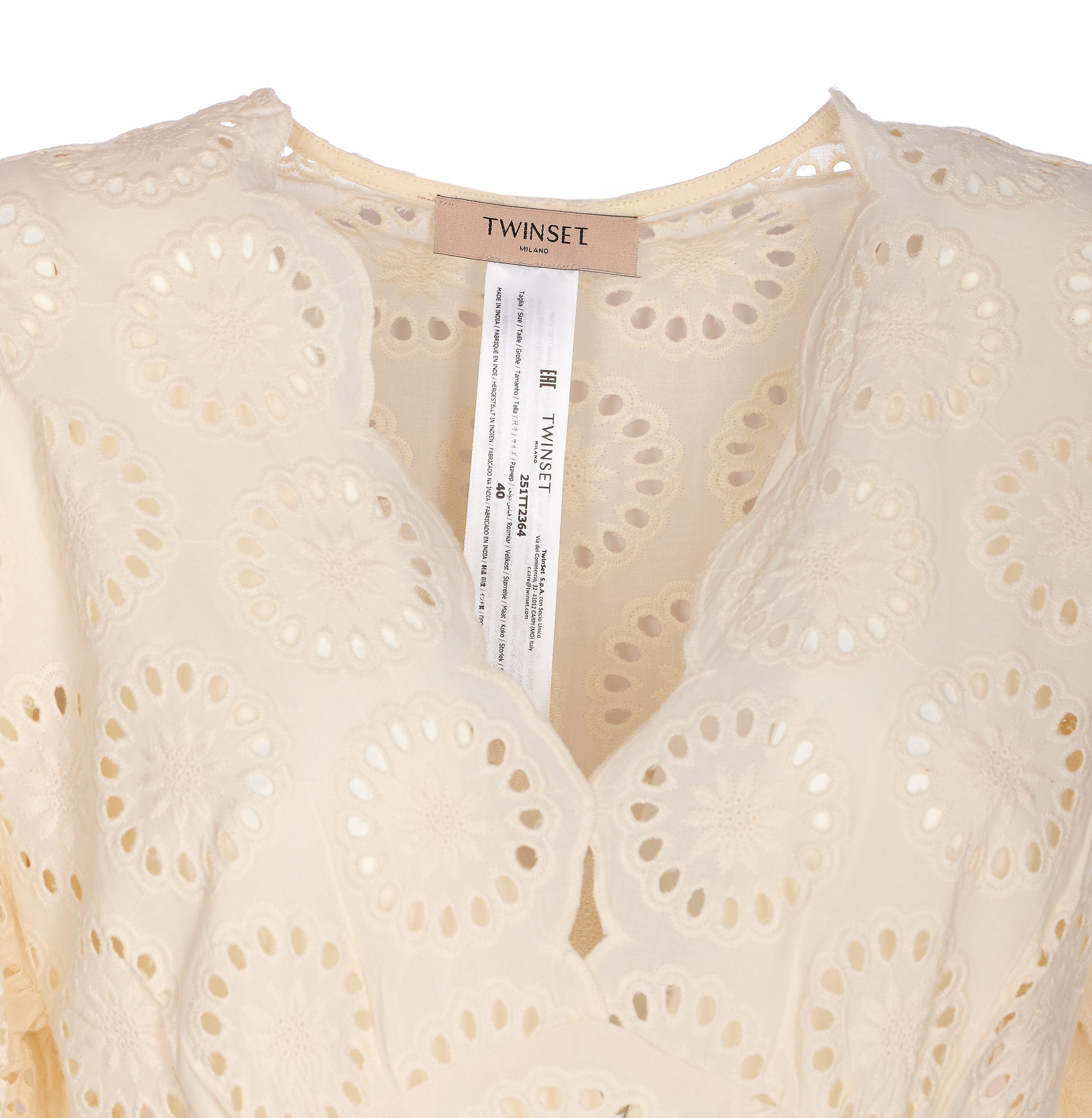 Shop Twinset Broderie-anglaise Blouse