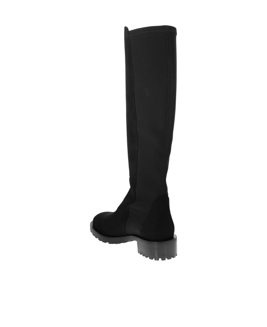 Stuart Weitzman 5050 Lift Leather Knee-high Boot In Black