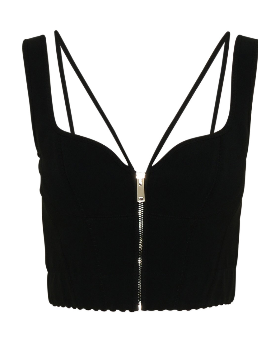 Shop Stella Mccartney Zip-up Cropped Corset