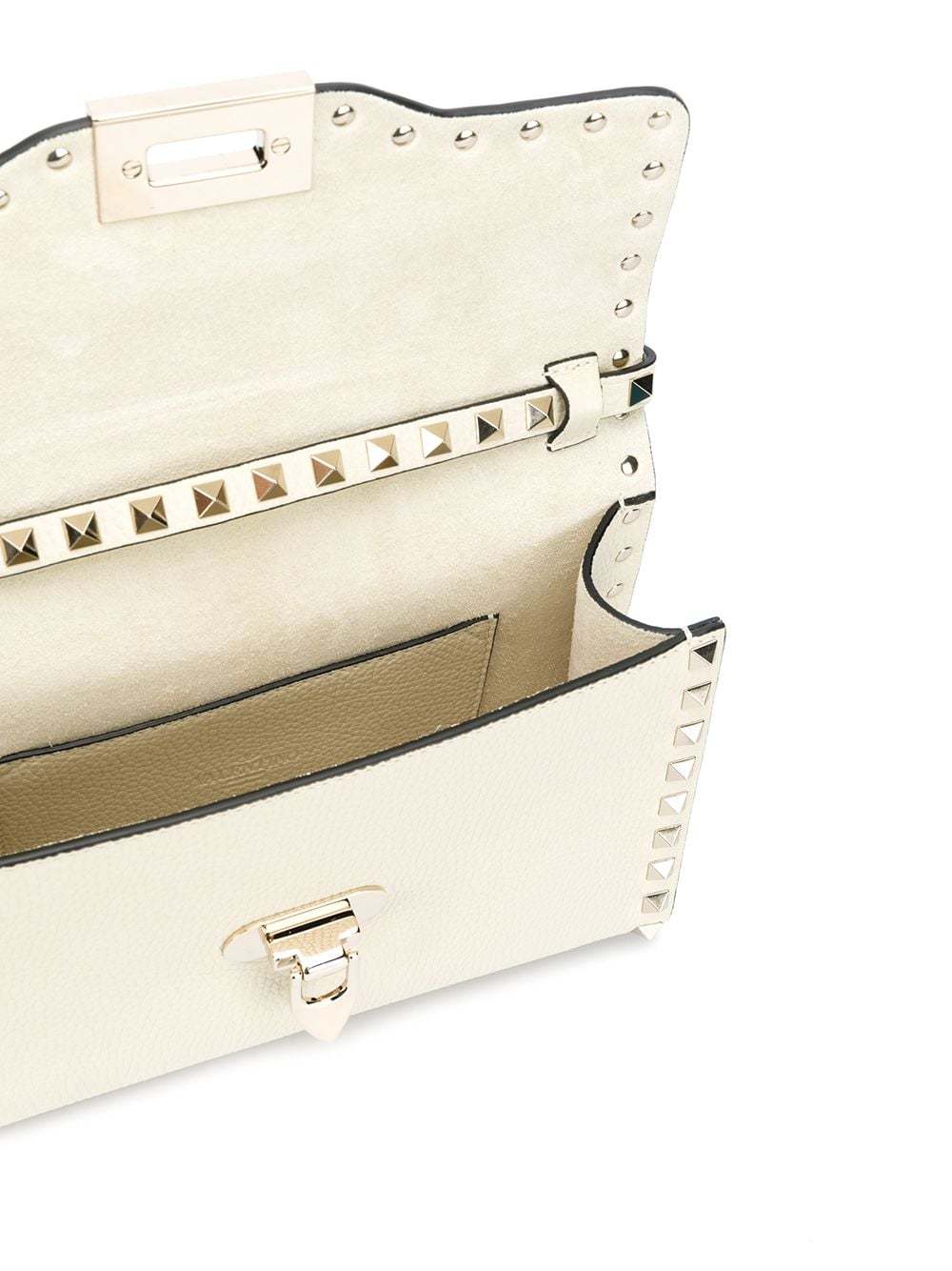 Valentino Rockstud Crossbody Bag In Nude