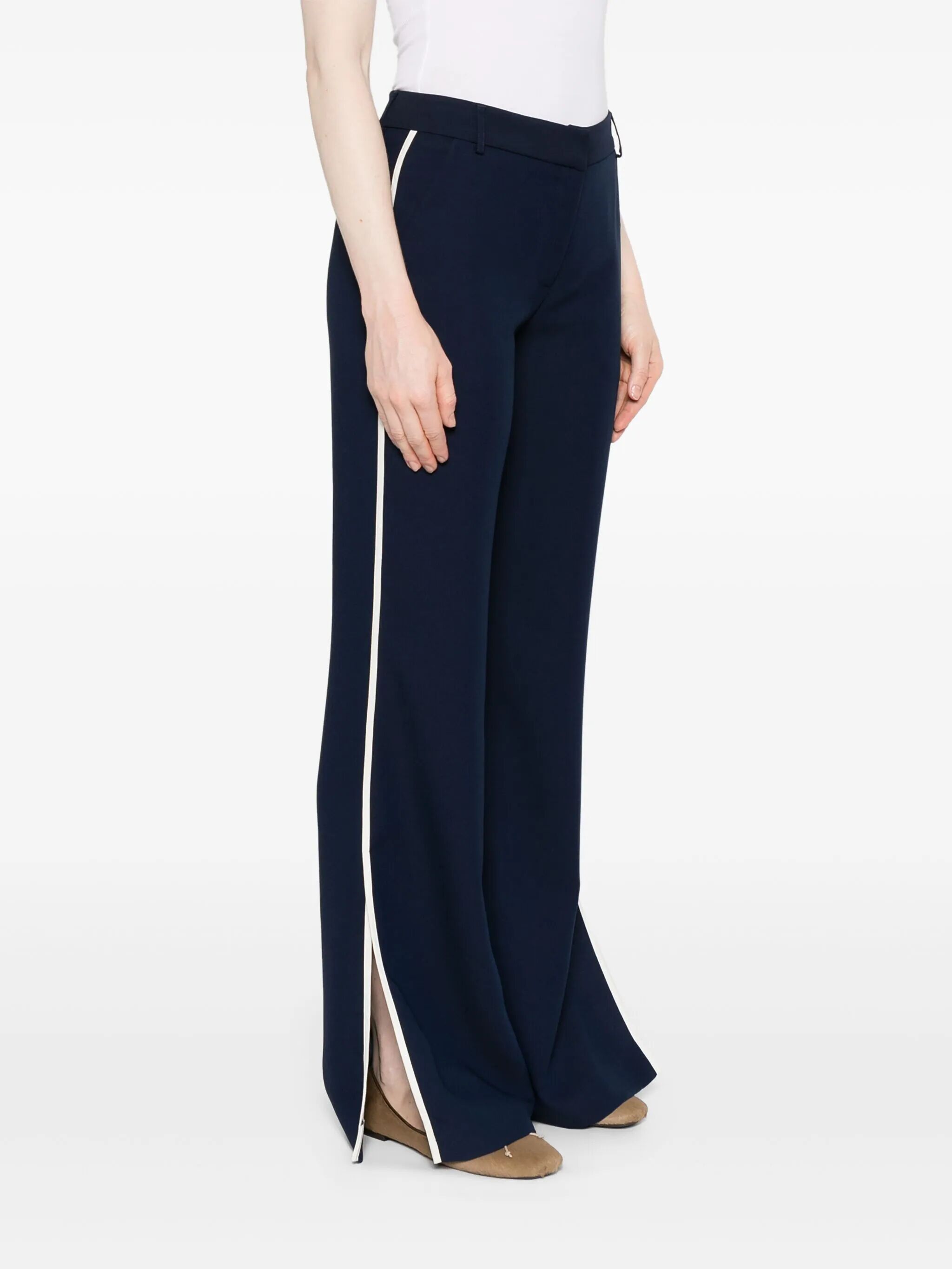 Ermanno Firenze Straight-leg Trousers In Blue
