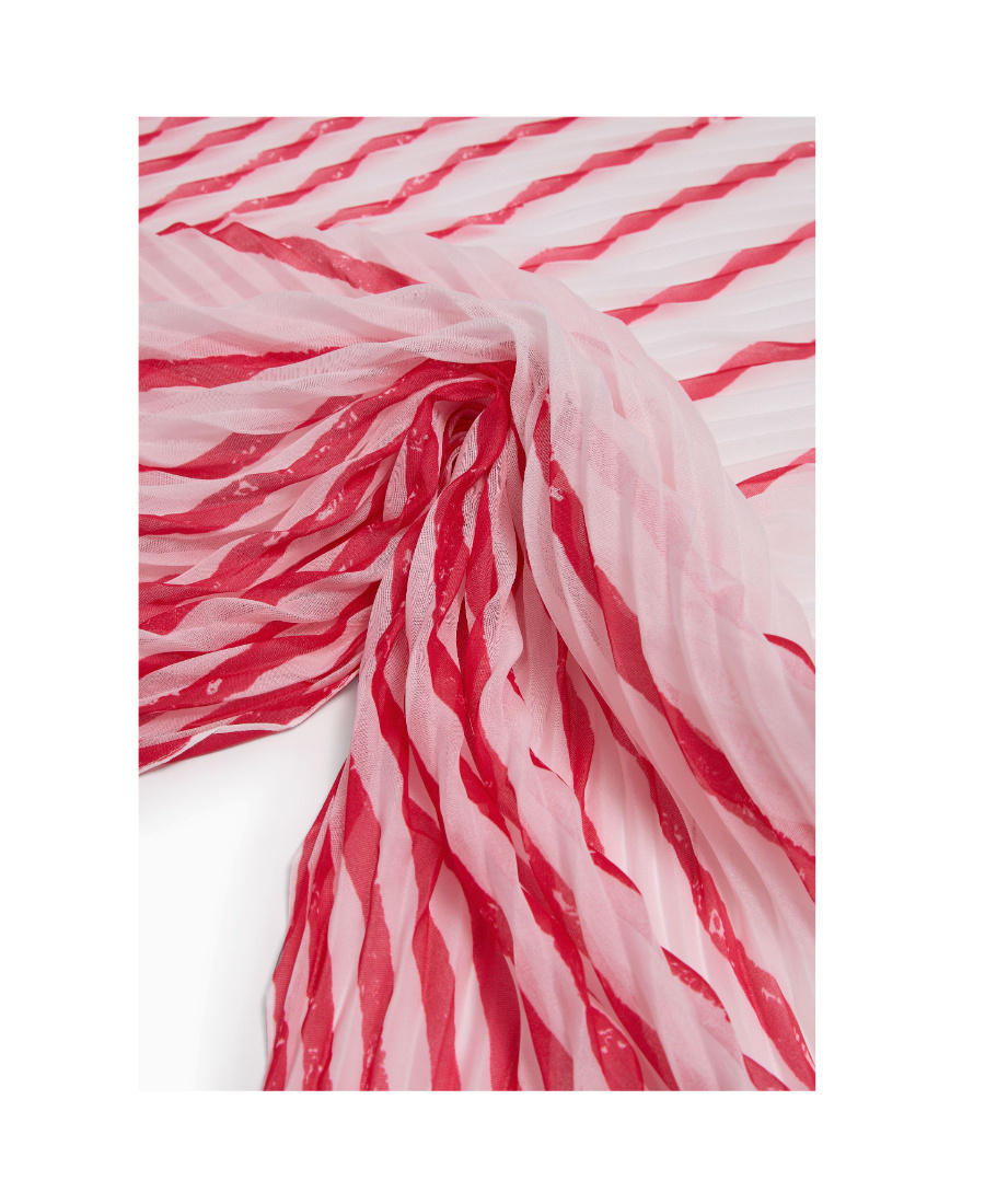 Emporio Armani Plissierter Schal In Pink