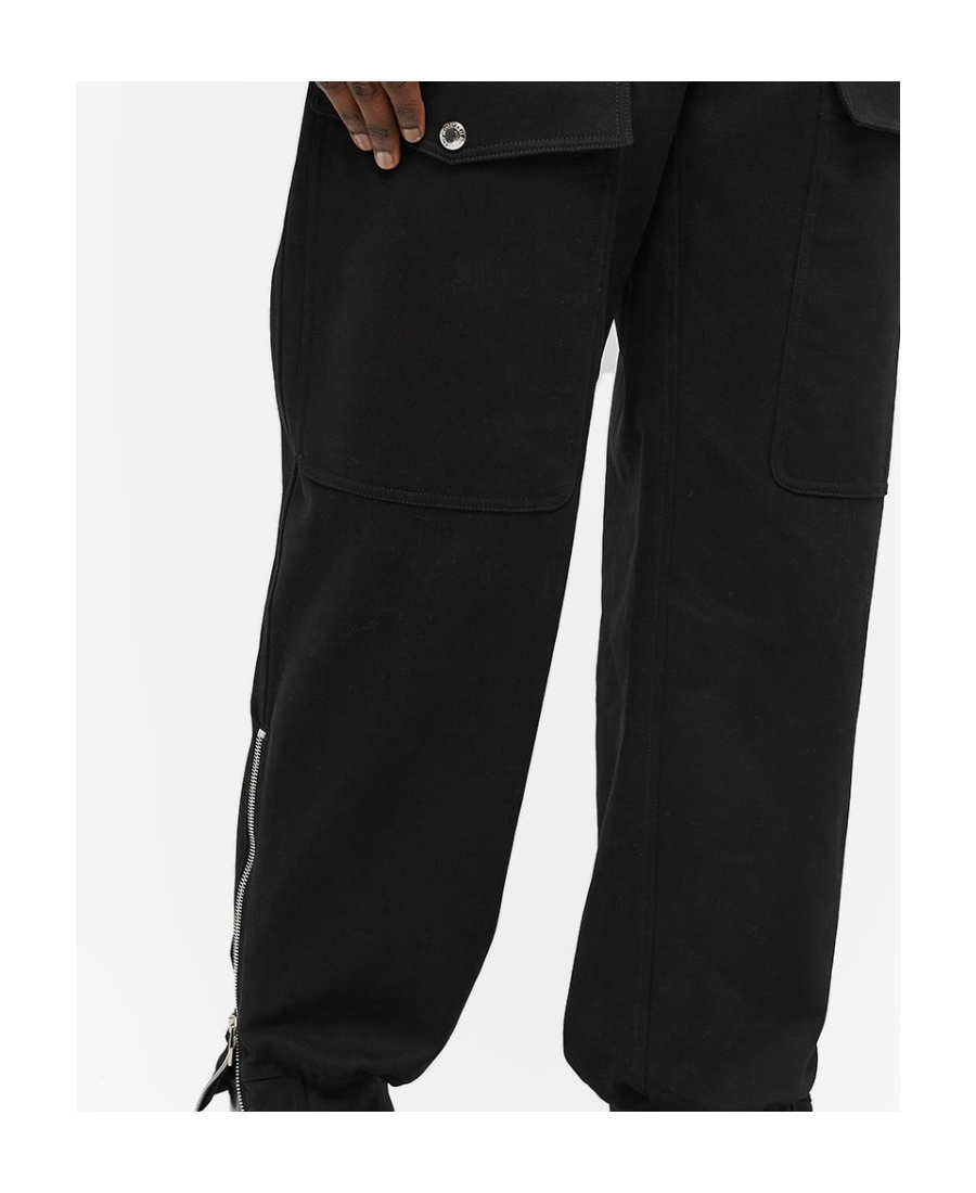 Alexander Mcqueen Rear Buckle-detail Trousers In Black