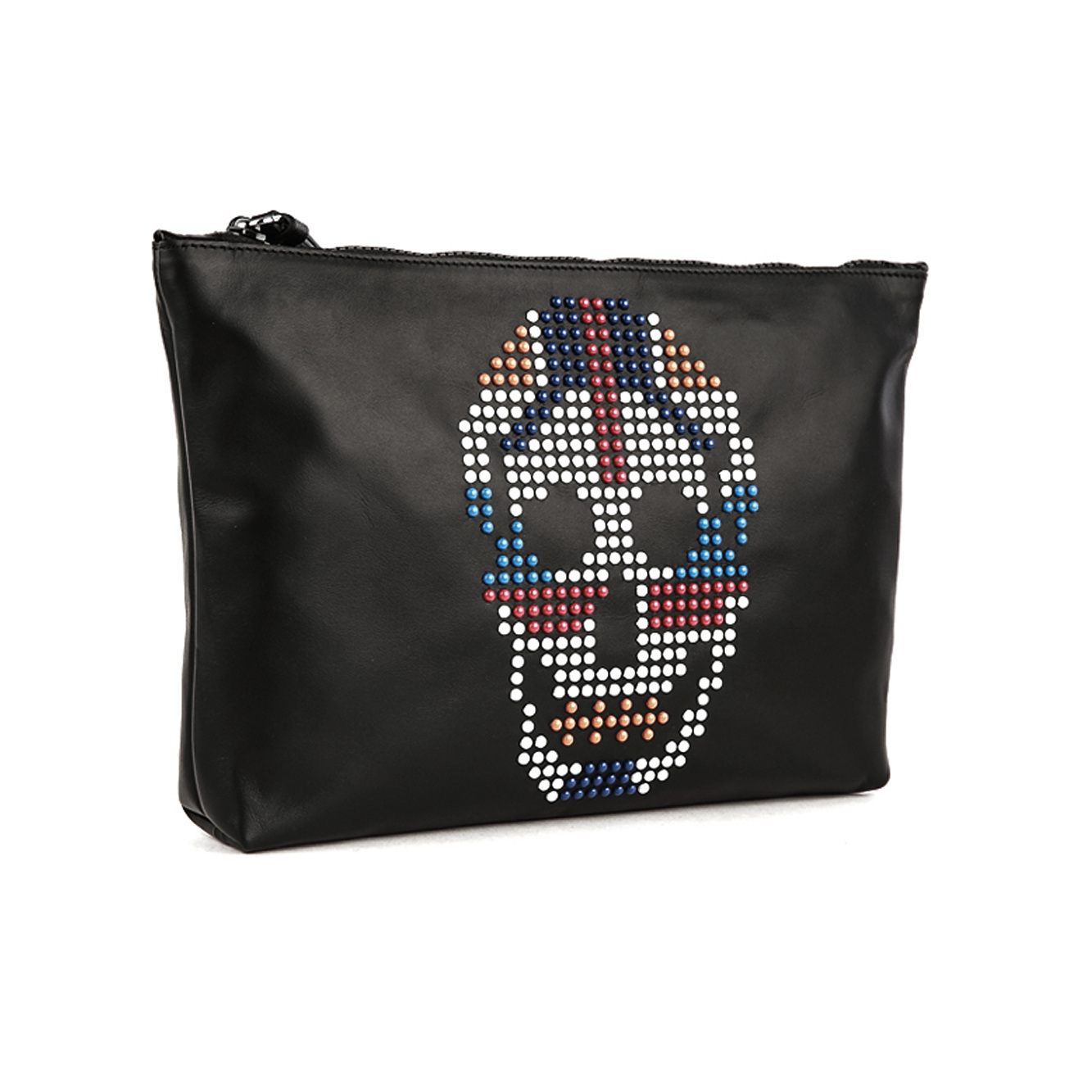 Alexander Mcqueen Skull Pattern, Handbag. In Black