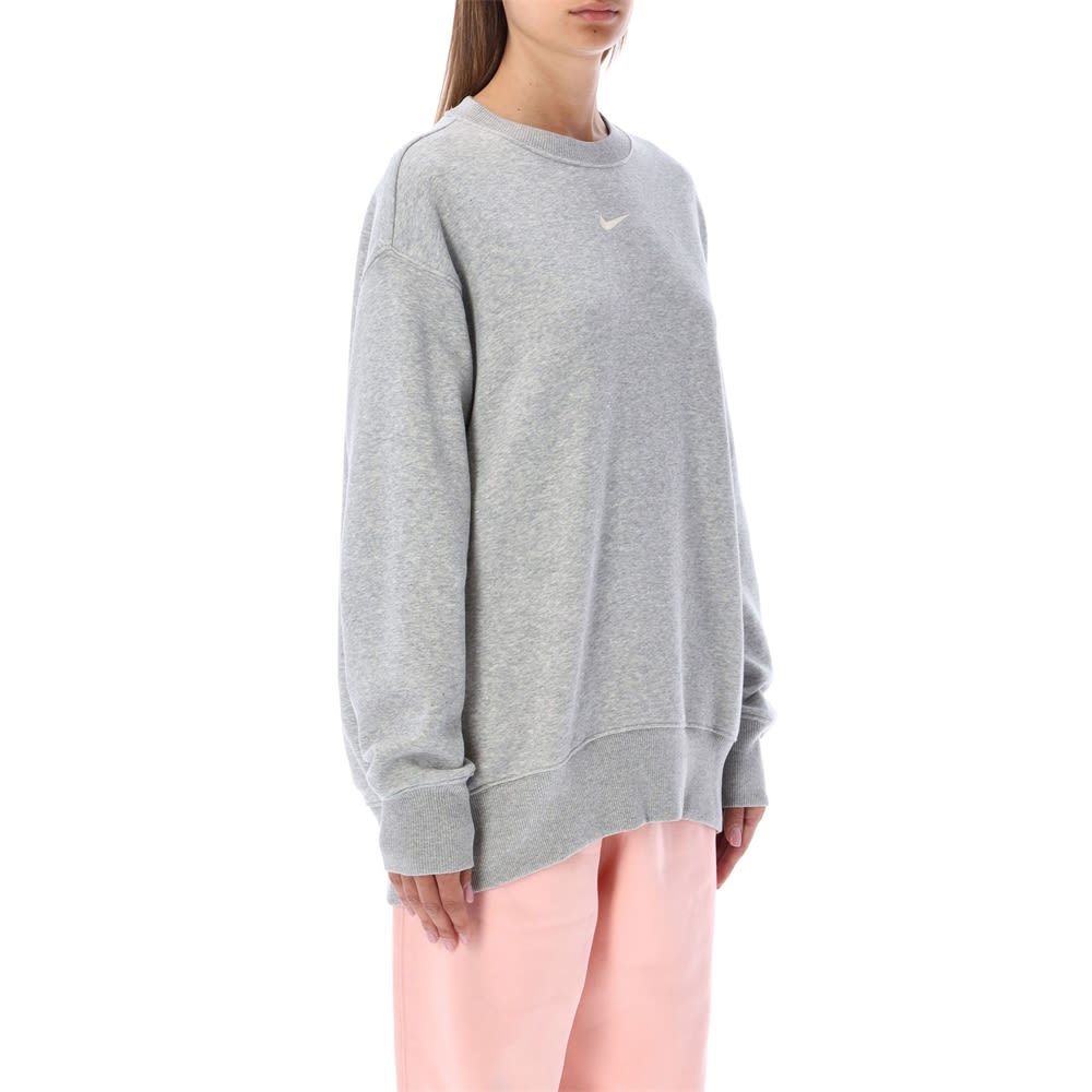 Nike Swoosh Crewneck Sweatshirt In Gray