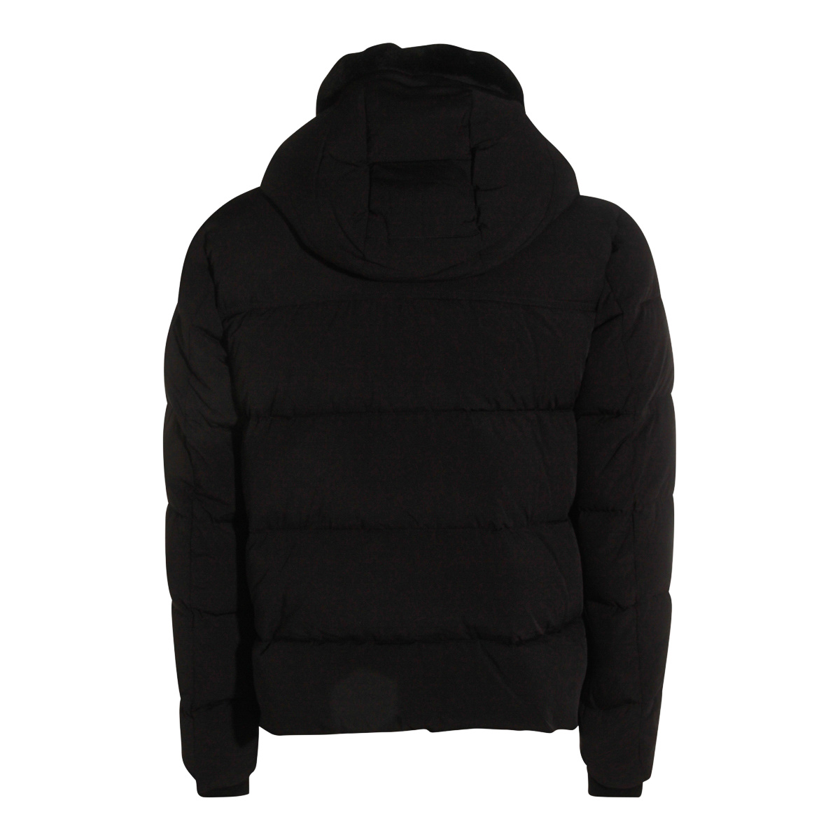 Moorer Puffer Jackets With Hood And Quilted Design In Black