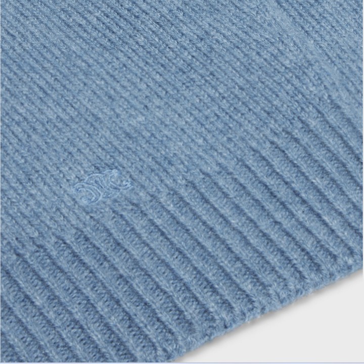 Celine Cashmere Turtleneck Sweater In Blue