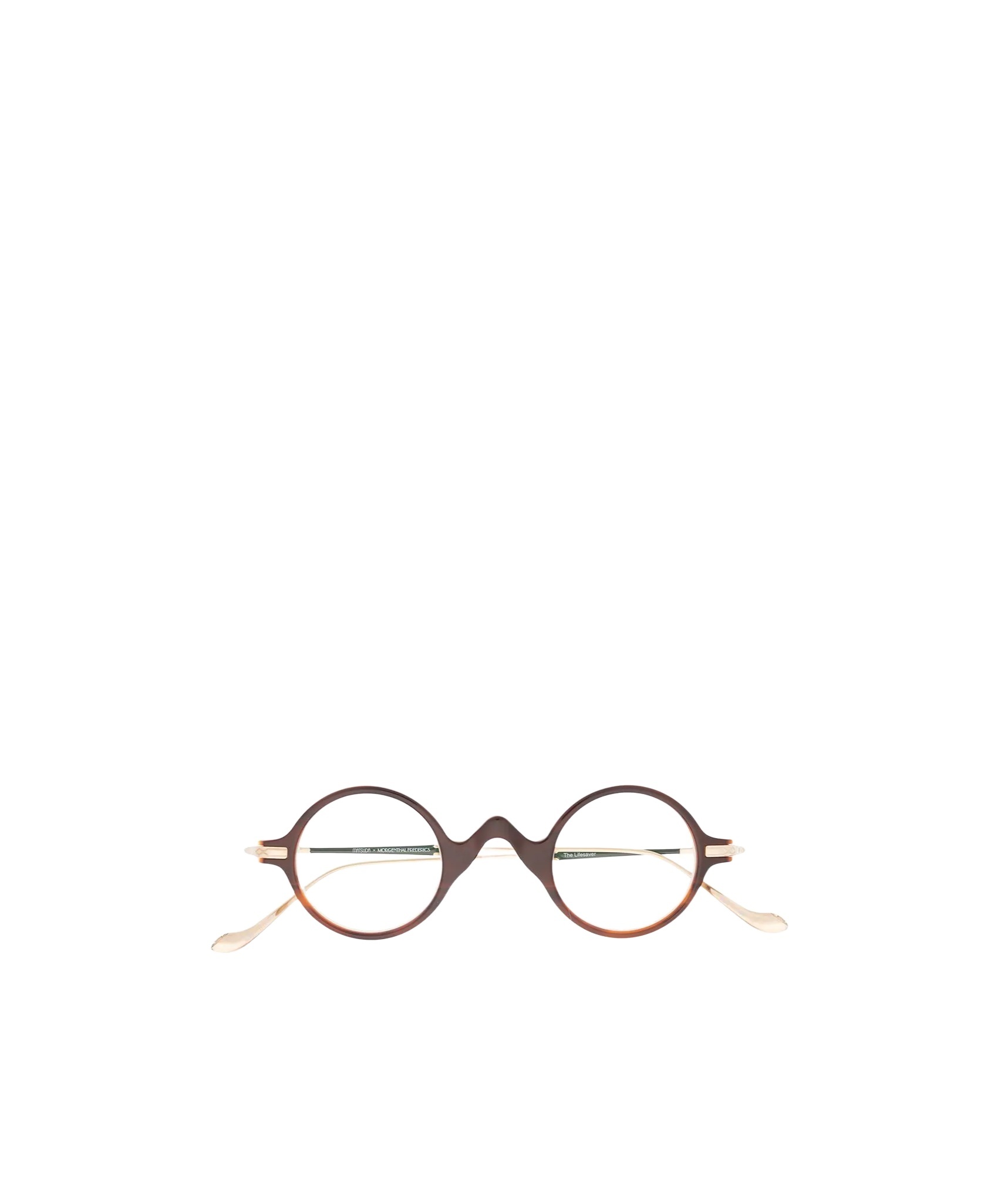 Matsuda Round-frame Glasses In Brown