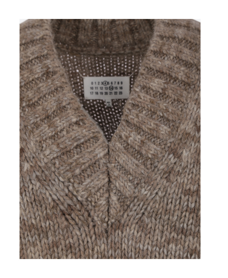 Maison Margiela Botanical Dye Knit Vest In Gray