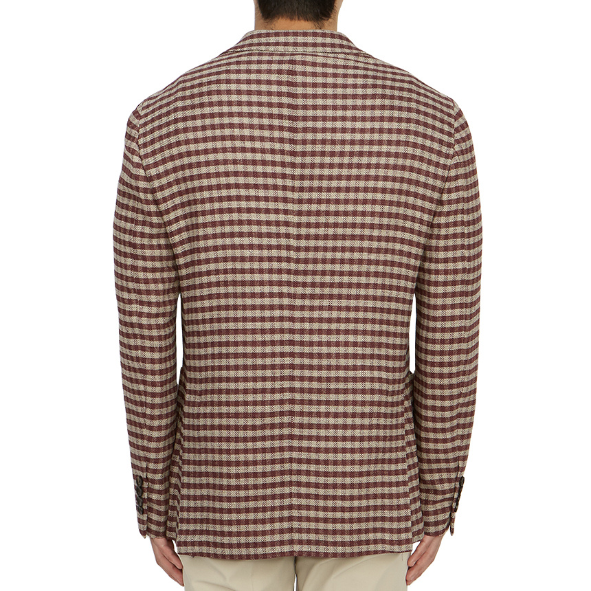 Lardini Long Sleeved Suit Jacket In Brown