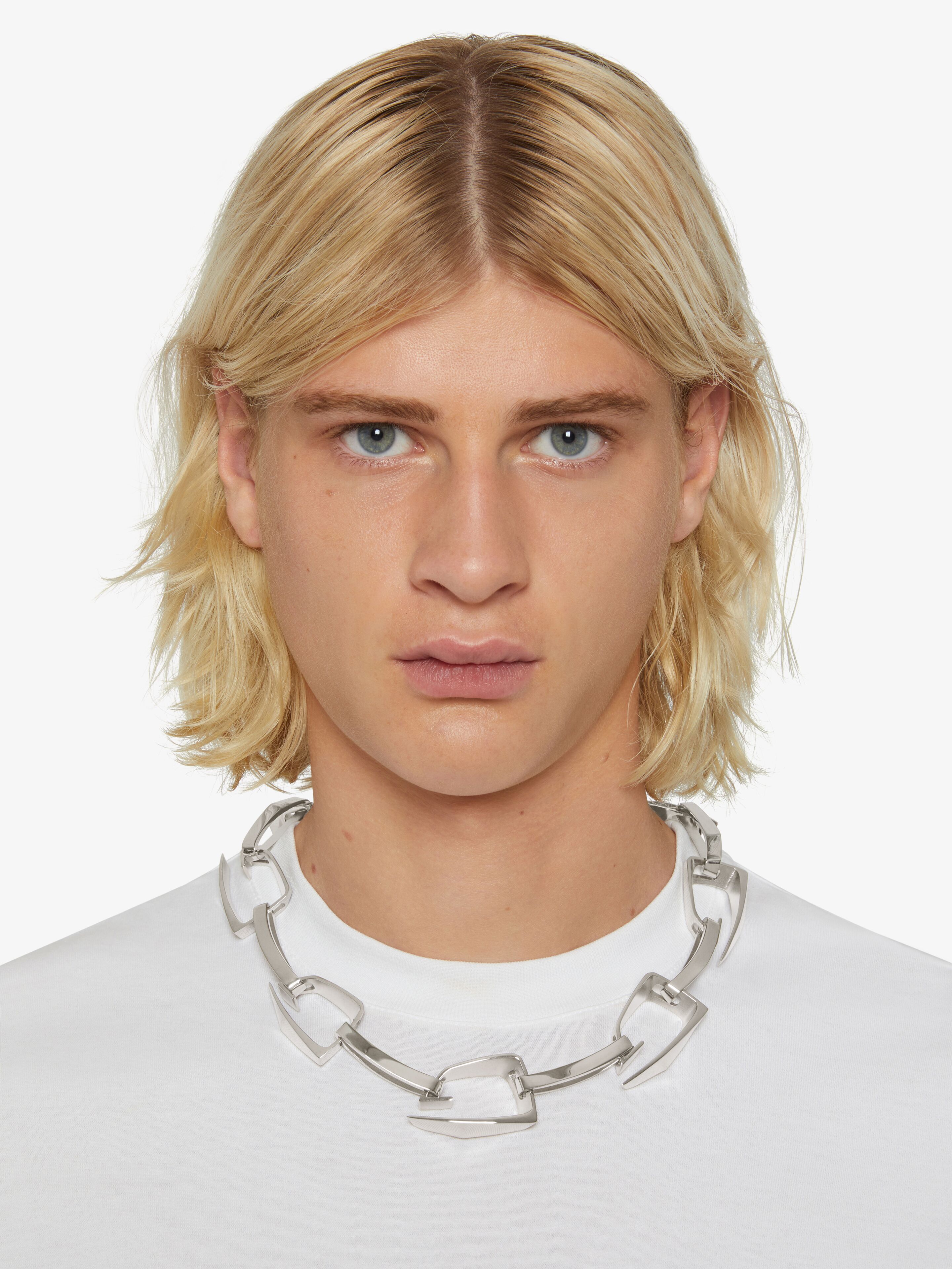 Givenchy Logo Necklace In White