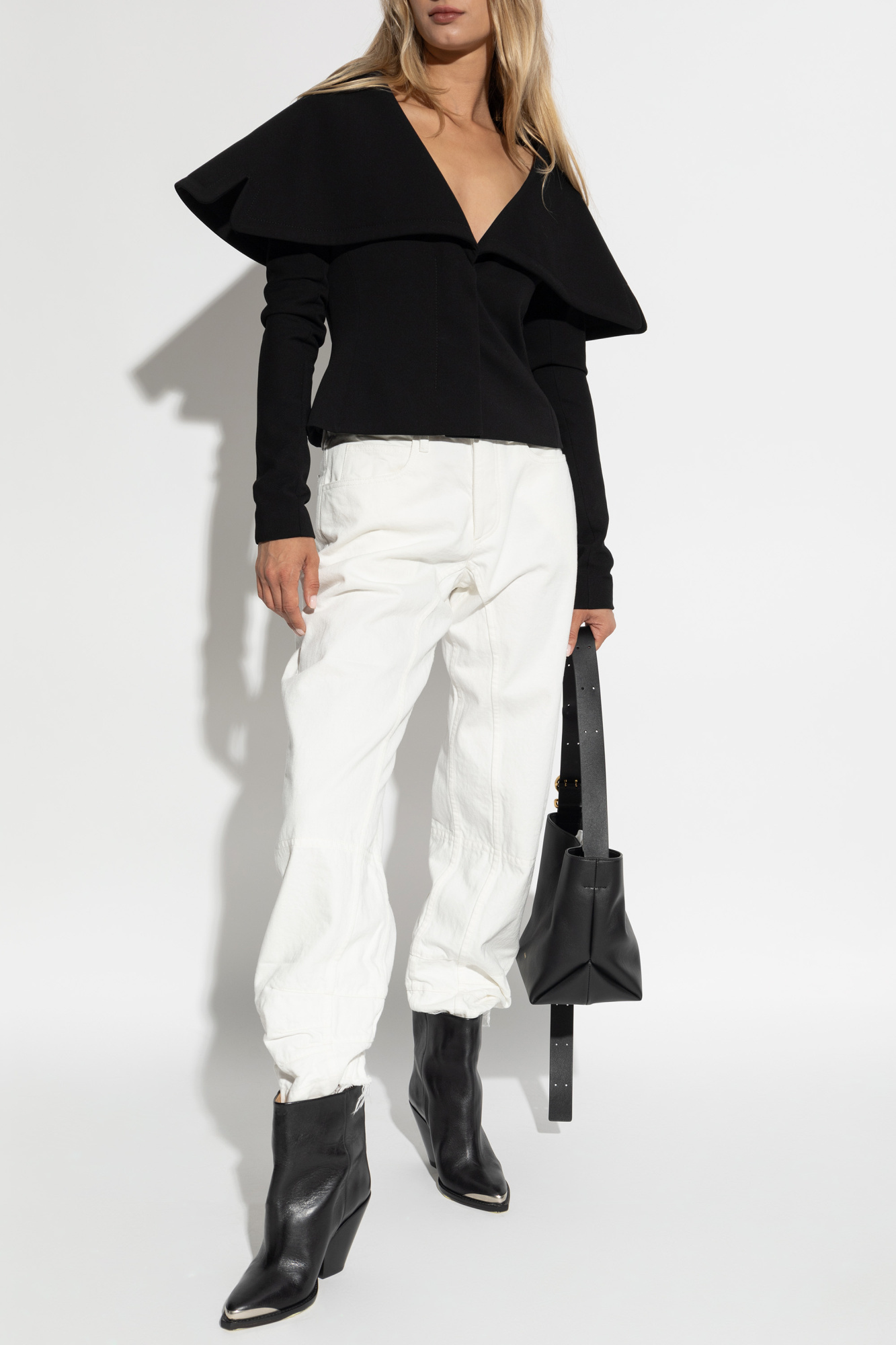 Jil Sander Mid-rise Tapered Jeans In White
