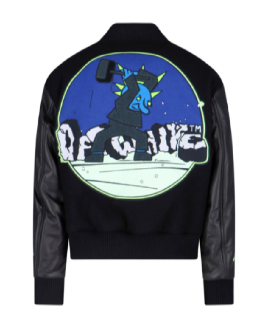 Off-white Bomber Vars Hammer In Black