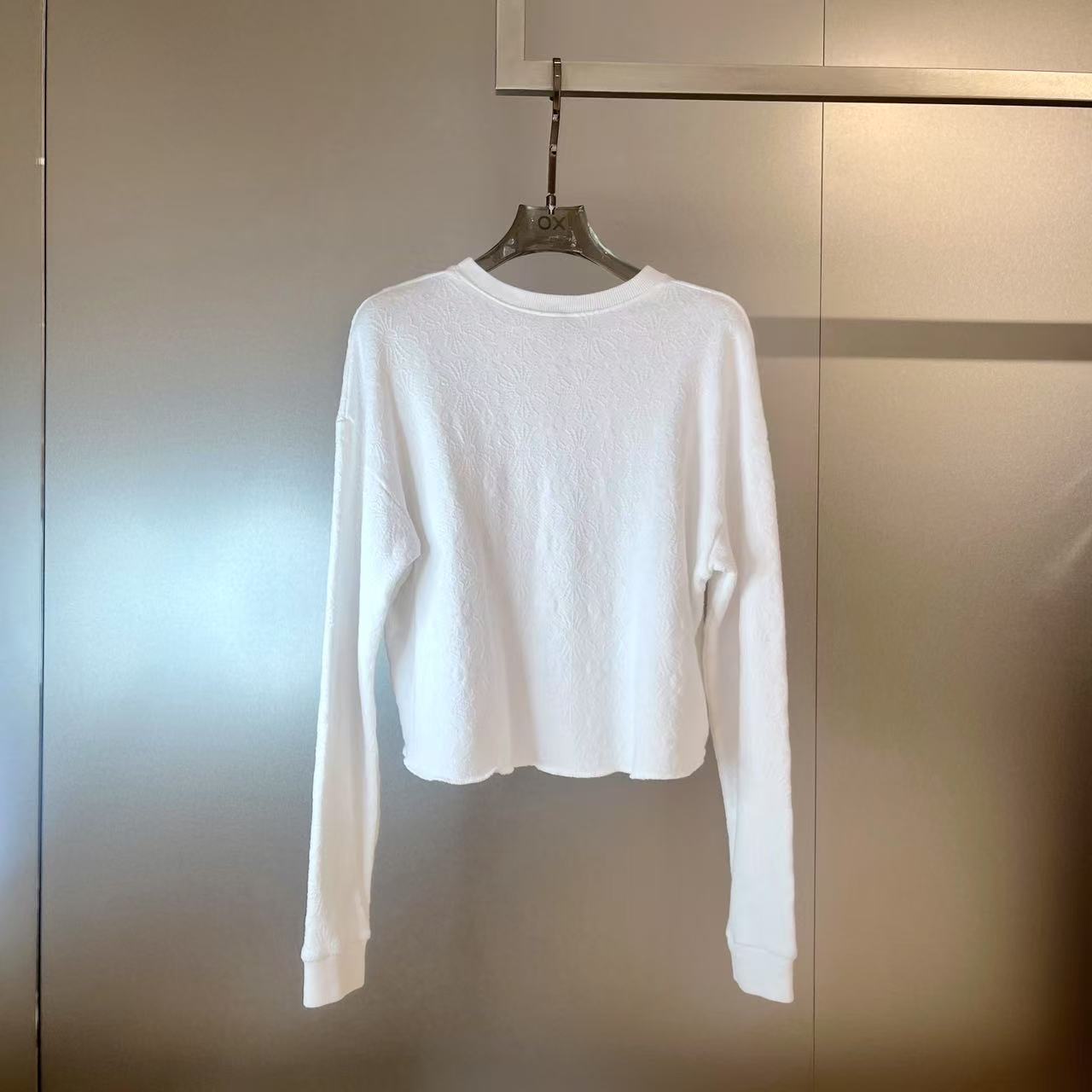 Chrome Hearts Cross Pattern Short Sweatshirt In White