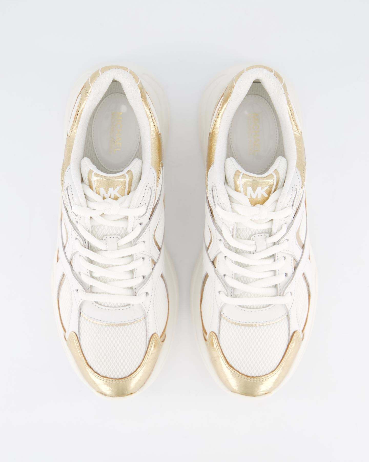 Michael Kors Round Head Low-cut Sneakers In White