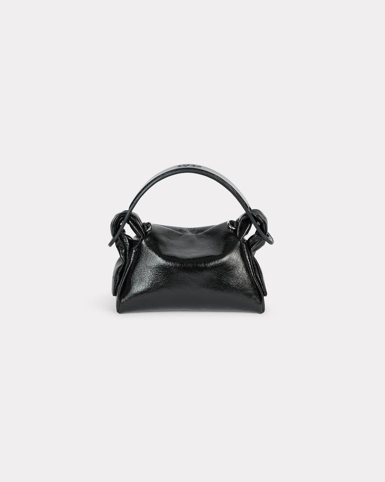 Kenzo ' Furoshiki' Mini Bag In Leather In Black