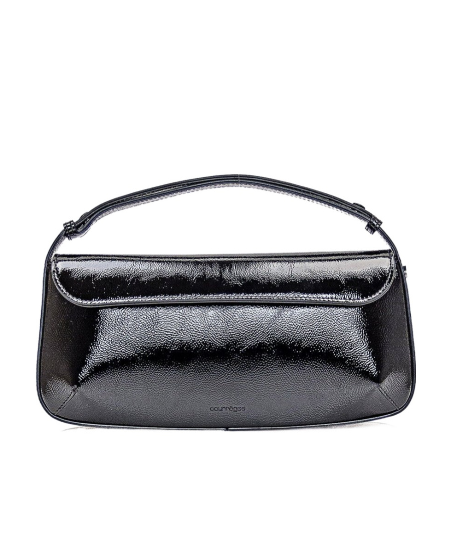 Courrèges Sleek Baguette Bag - Courreges - Leather - Black In Black