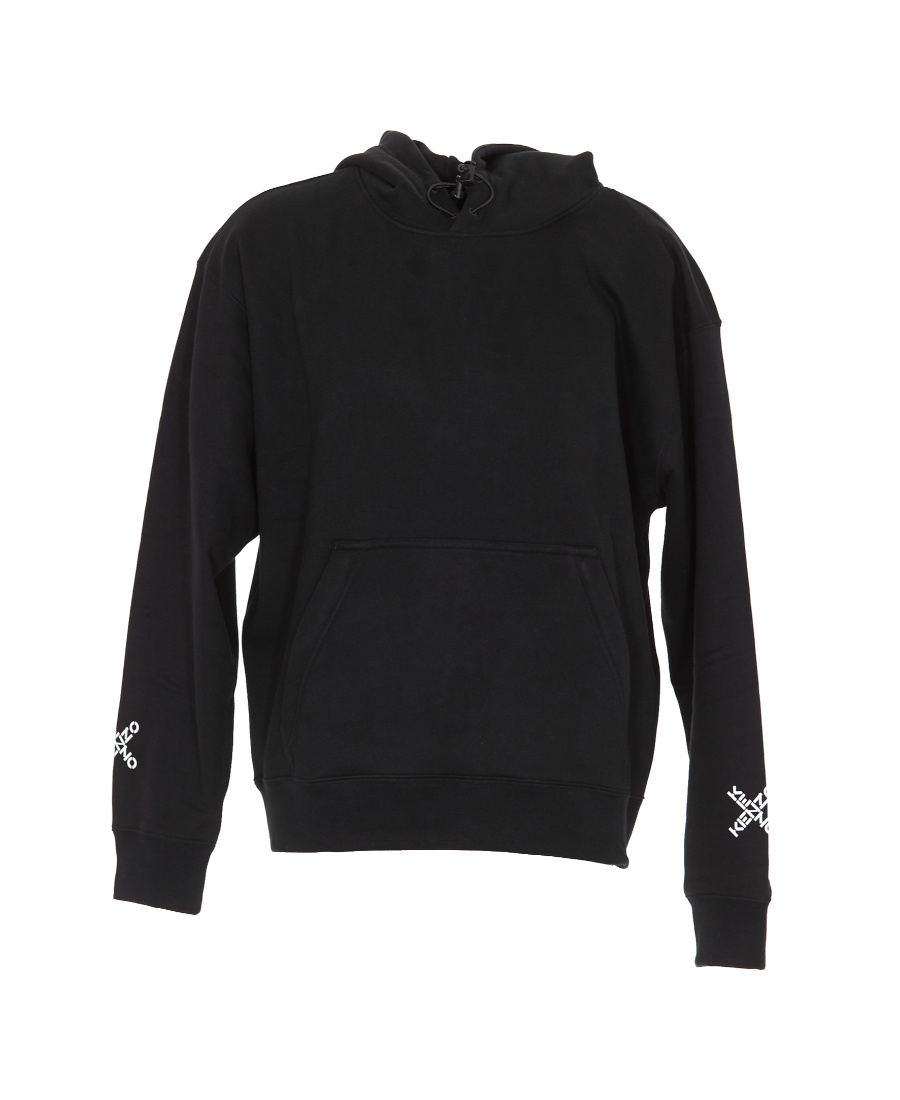 Kenzo Logo-print Hoodie In Black