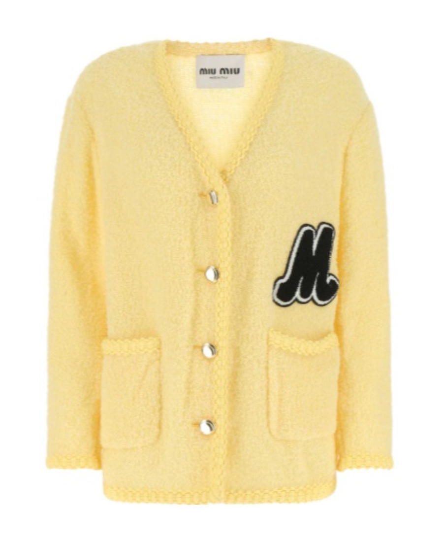 MIU MIU SINGLE-BREASTED BOUCLÉ JACKET