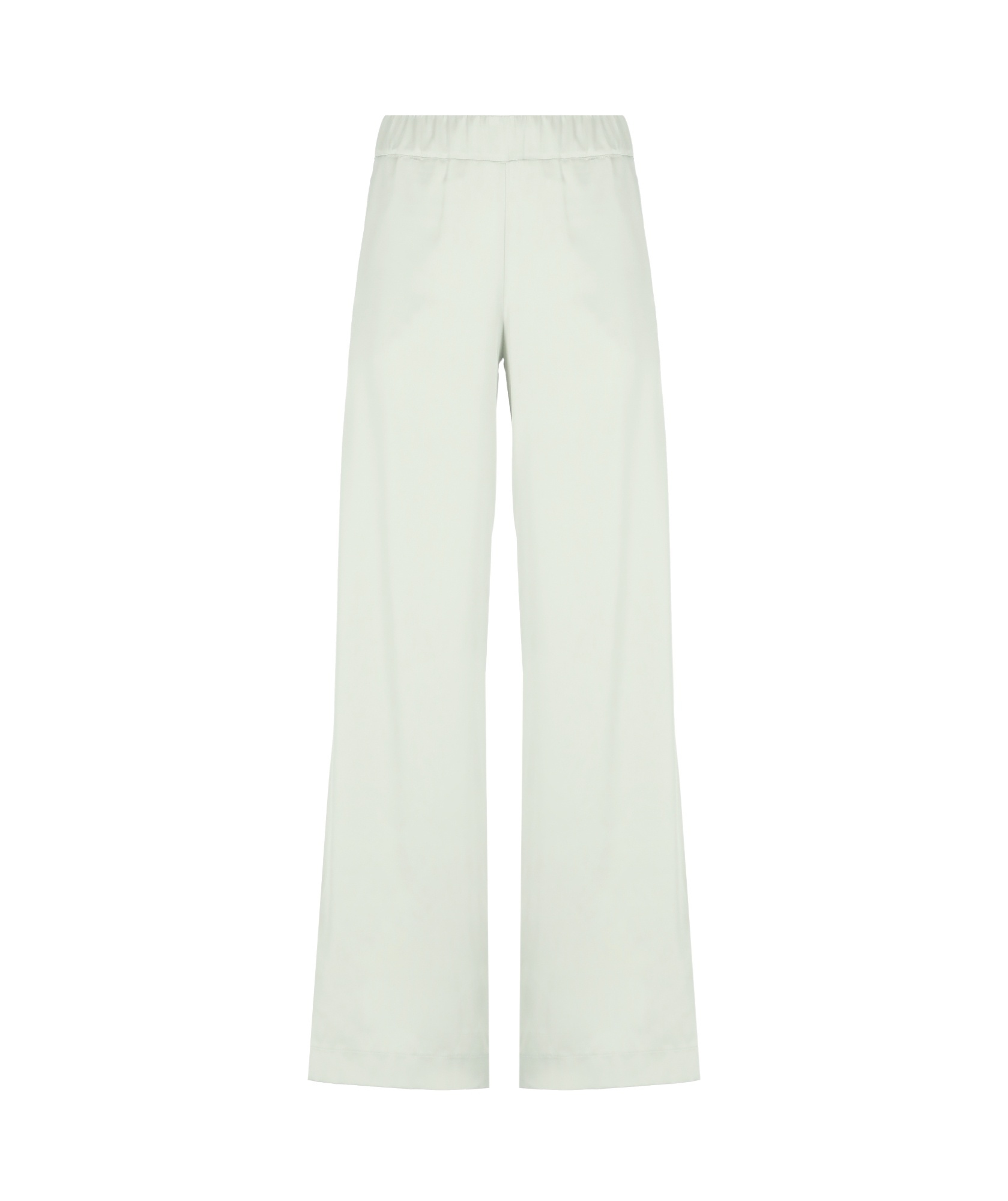 D Exterior D. Exterior Grey Satin Pants In White