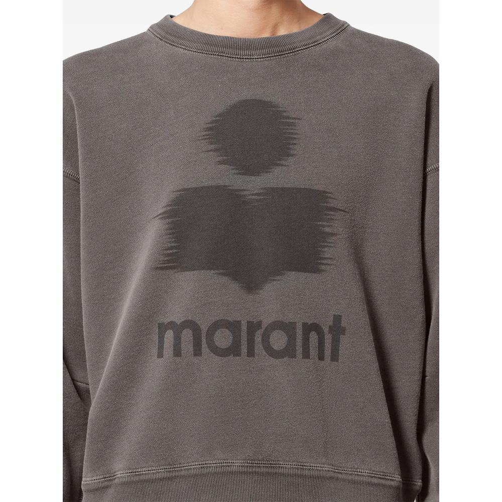 Isabel Marant Étoile Moby Logo Sweatshirt In Animal Print