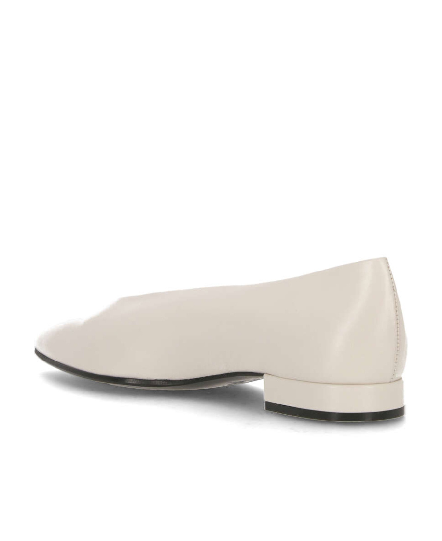Loro Piana Pointed Ballet Shoes In White
