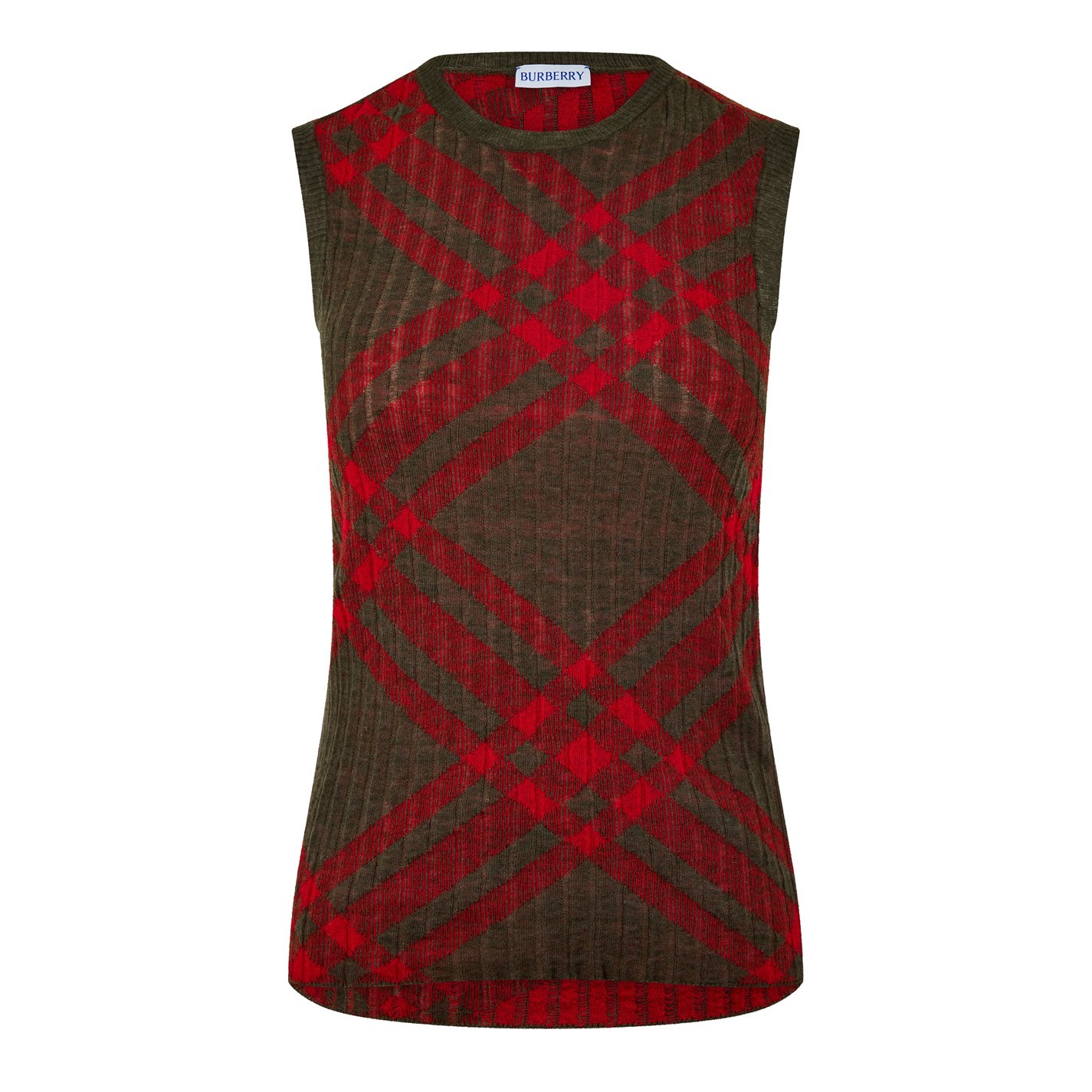Burberry Check Tank Top In Loch