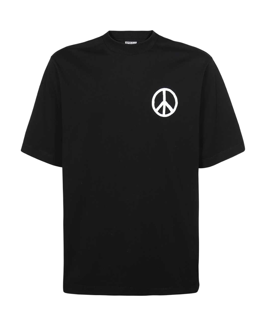 Marcelo Burlon County Of Milan Peace-logo Short-sleeve T-shirt In Black