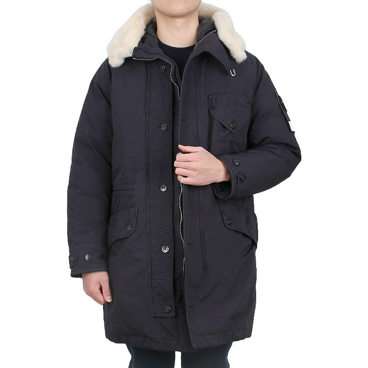 Stone Island David-tc Parka Coat In Blue