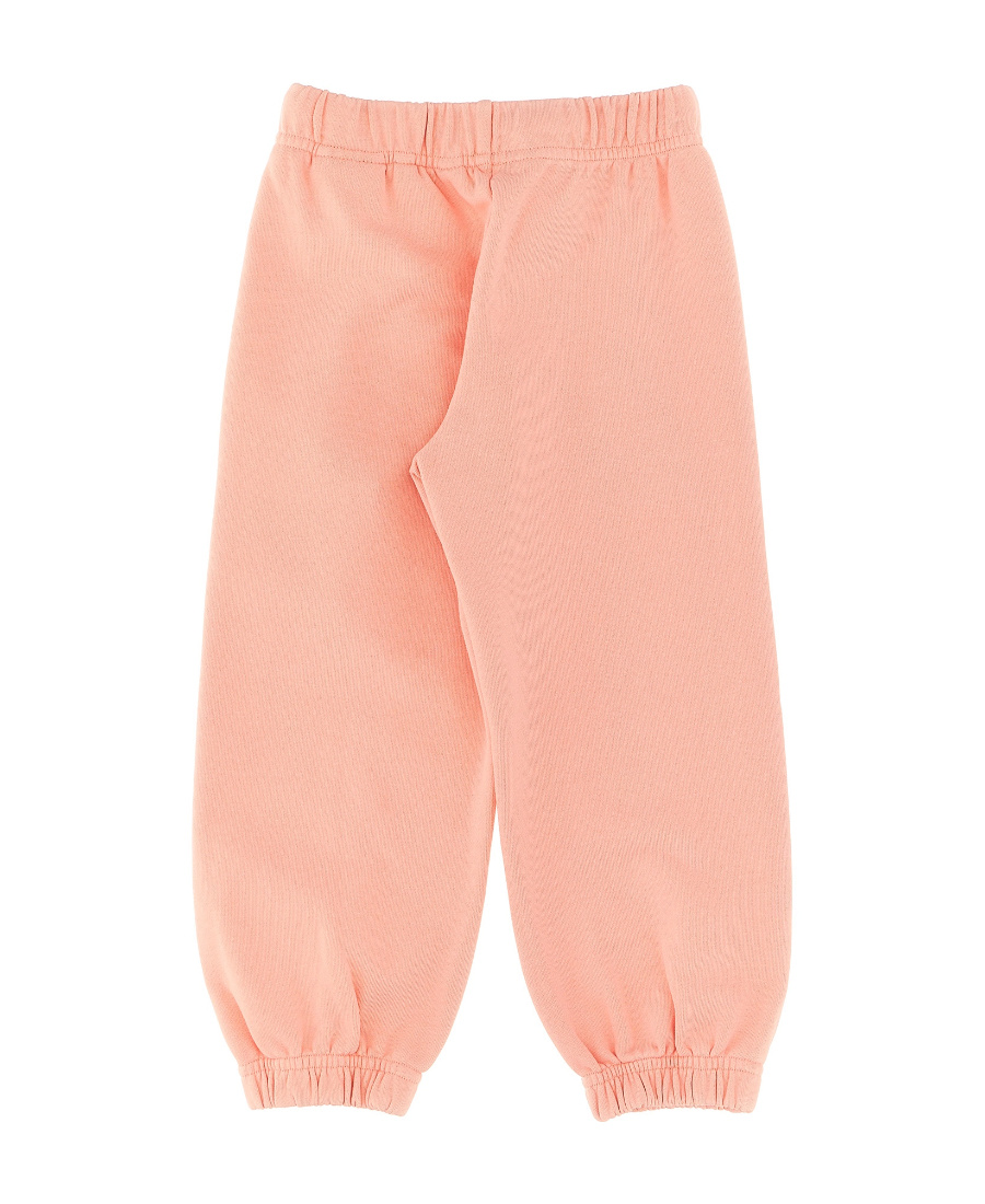 Palm Angels Kids Logo Printed Drawstring Track Pants In Nude