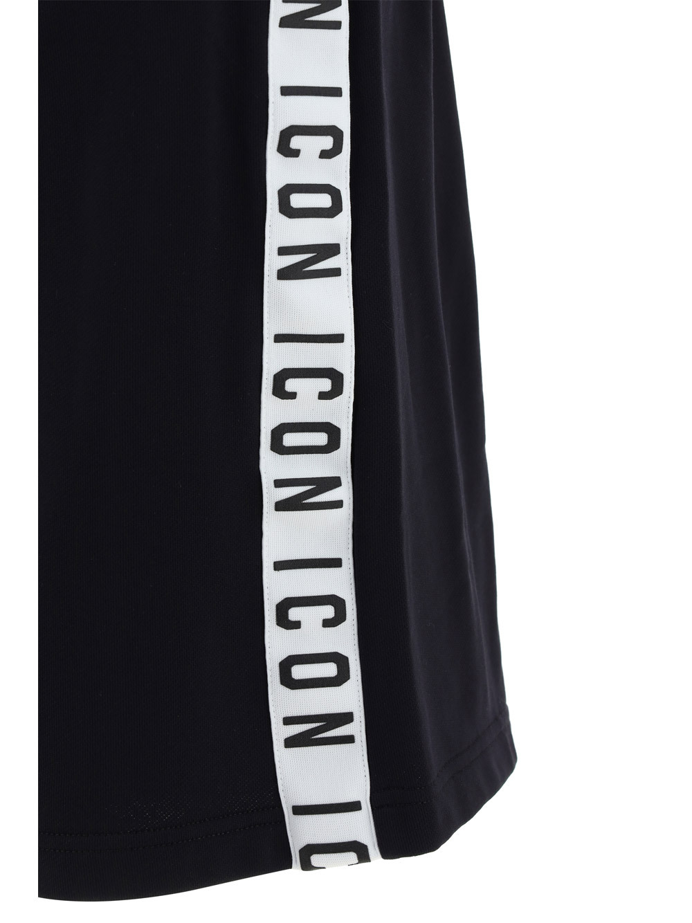 Dsquared2 Icon Print Track Shorts In Black