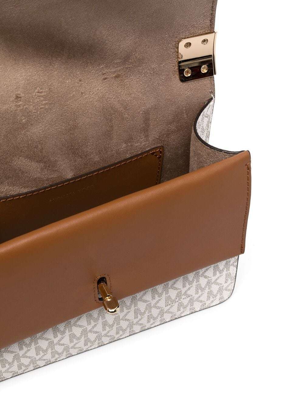 Michael Michael Kors Greenwich Shoulder Bag In White
