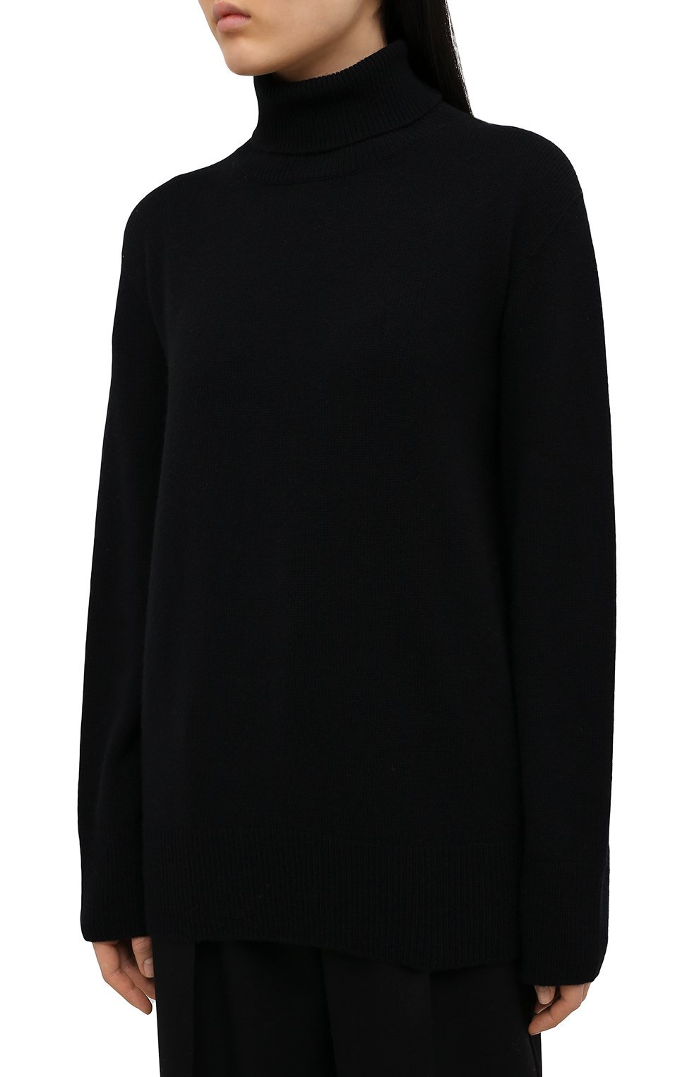 The Row Stepny Wool-cashmere Blend Jumper In Black